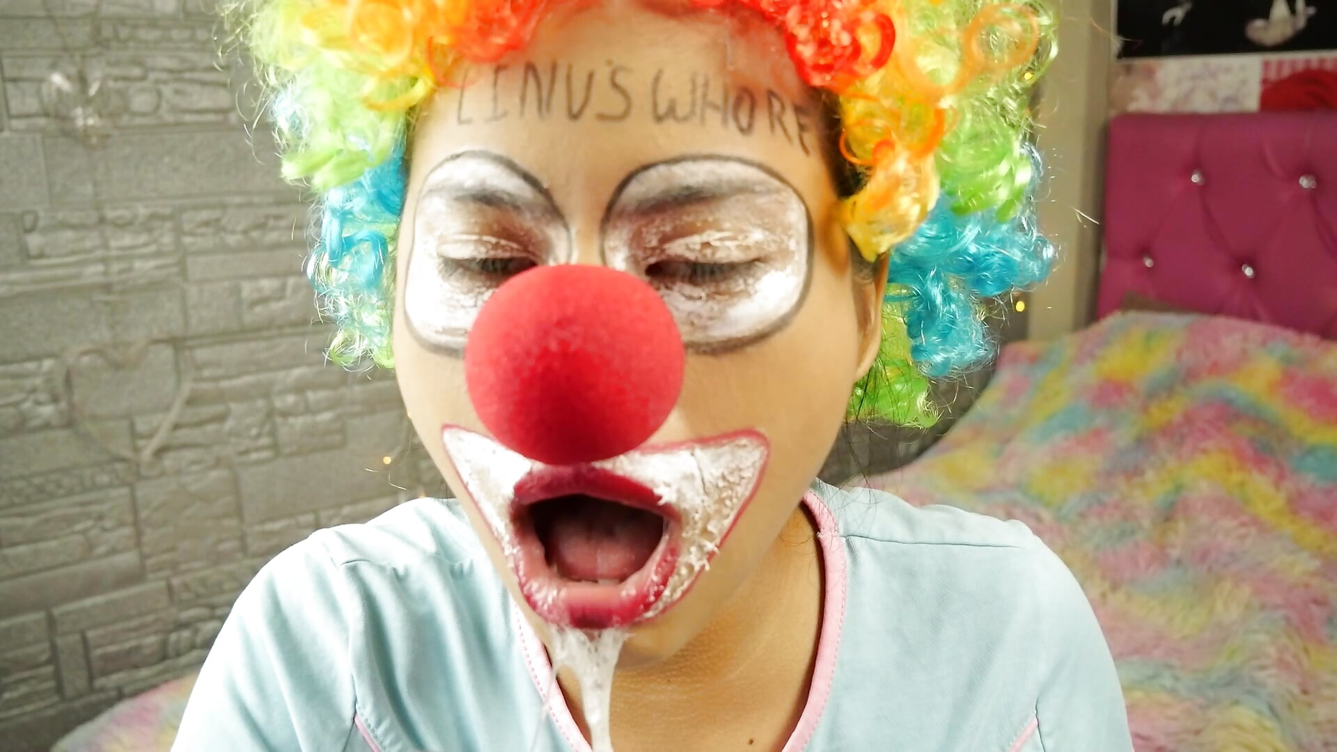 Clown cosplay deepthroat