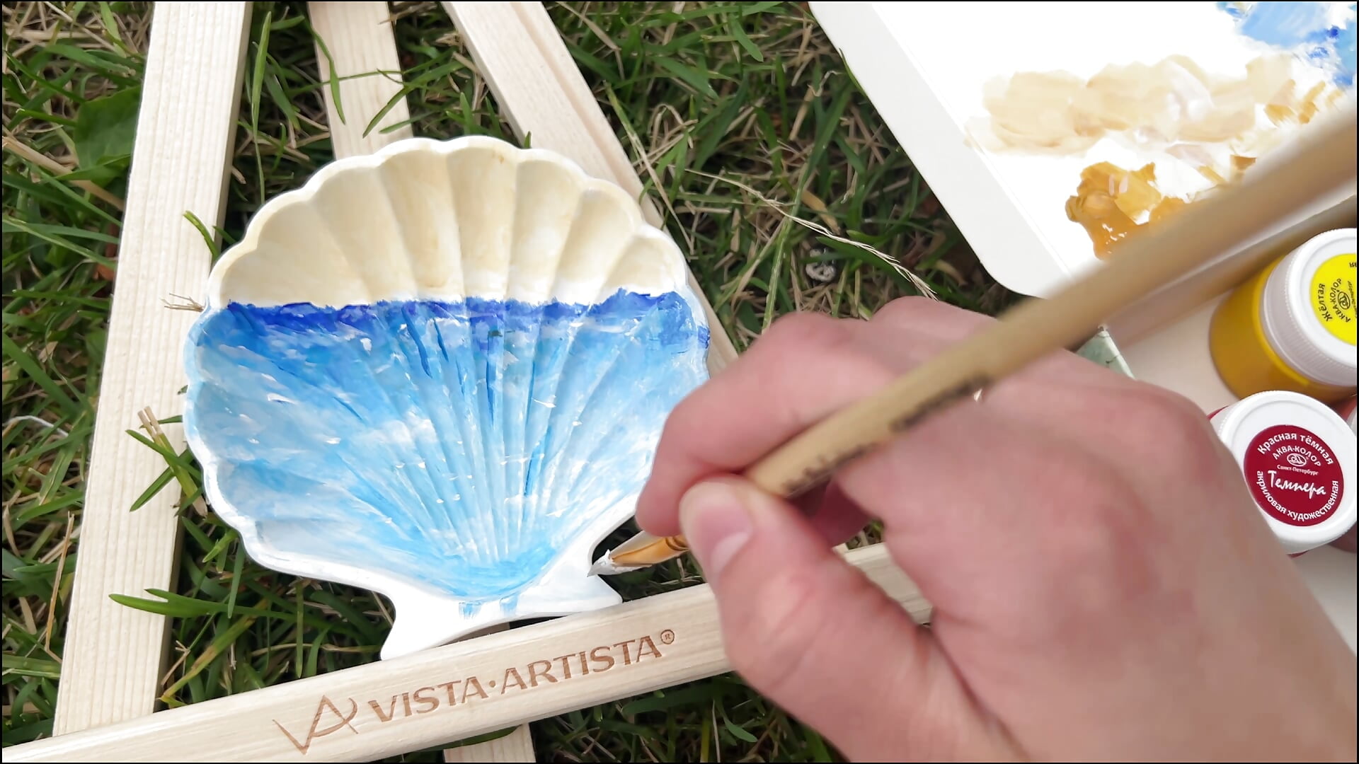 painting in the park / a small picnic