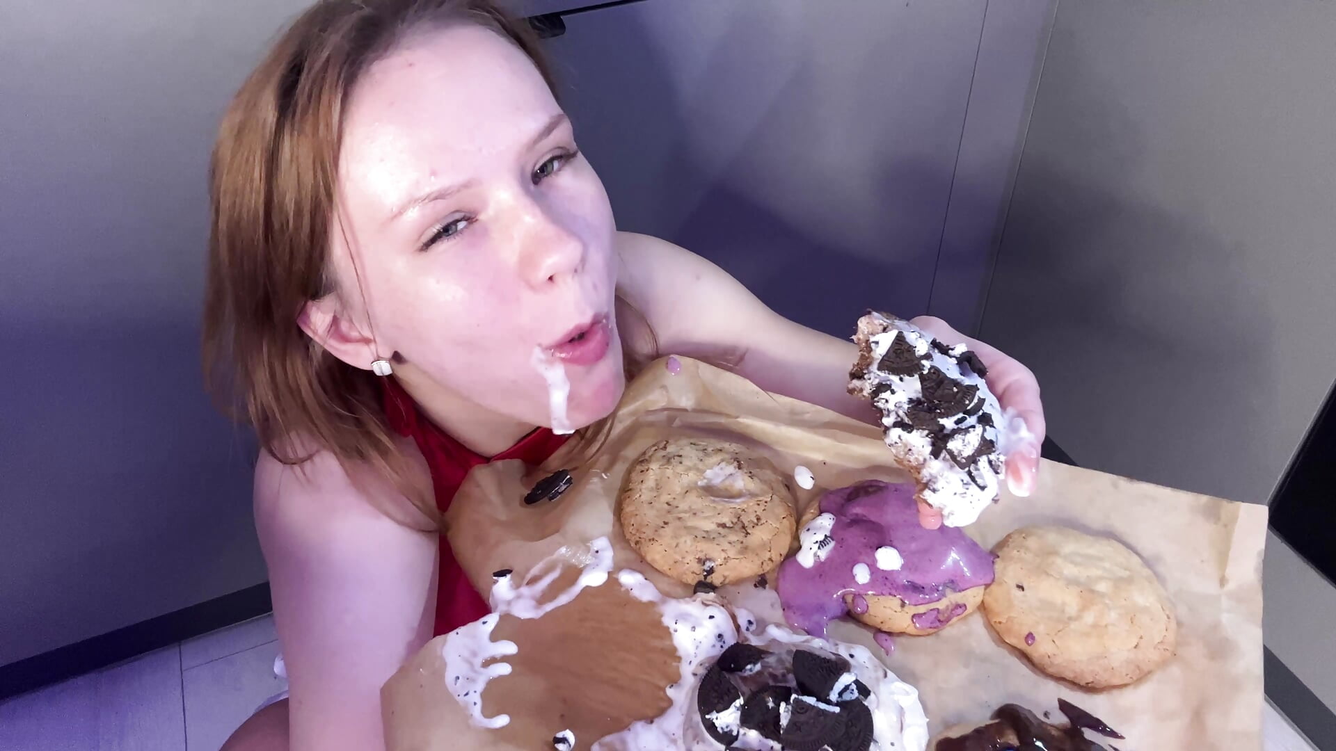 Eating cookies :3