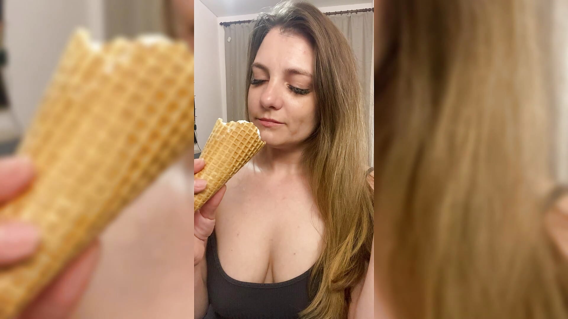 Curvy Katherine Eats Ice Cream: Dripping Goodness! 🤤🍨 - video by SweetyKatherine cam model