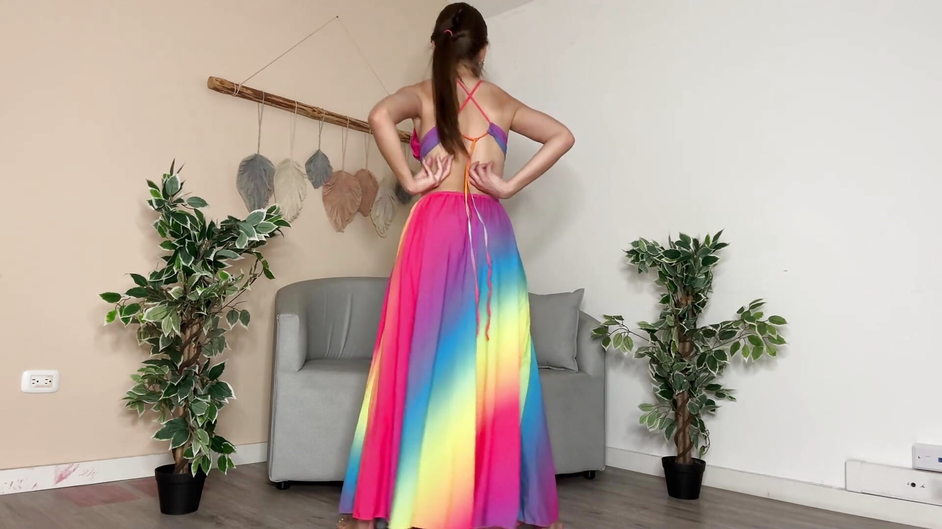 Spanks with a lot of color