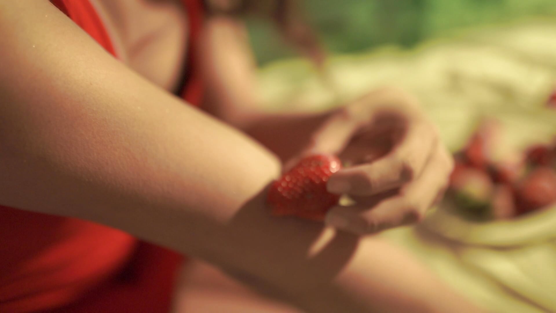 Eat my strawberry 🍓 - video by PrincessOlivee cam model