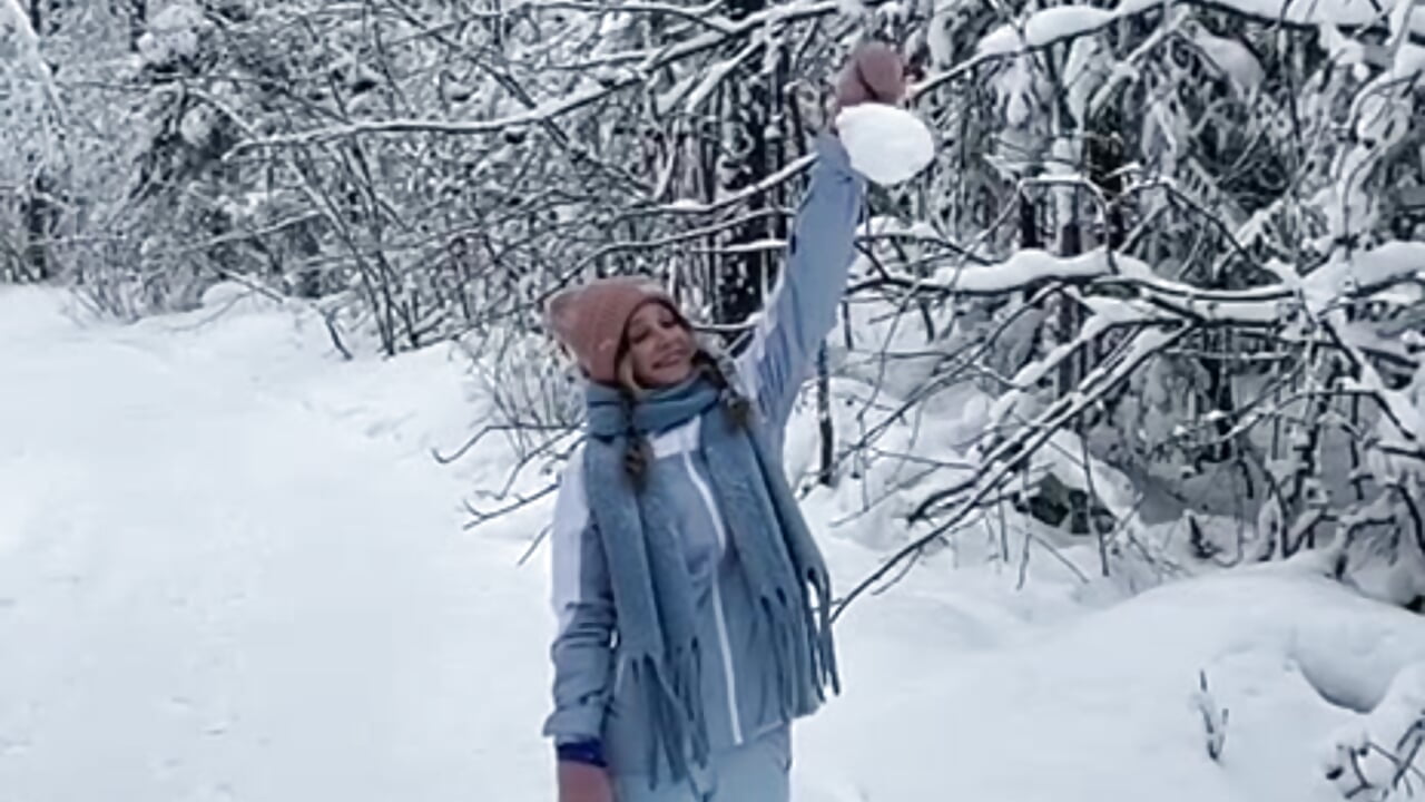 Me in winter forest