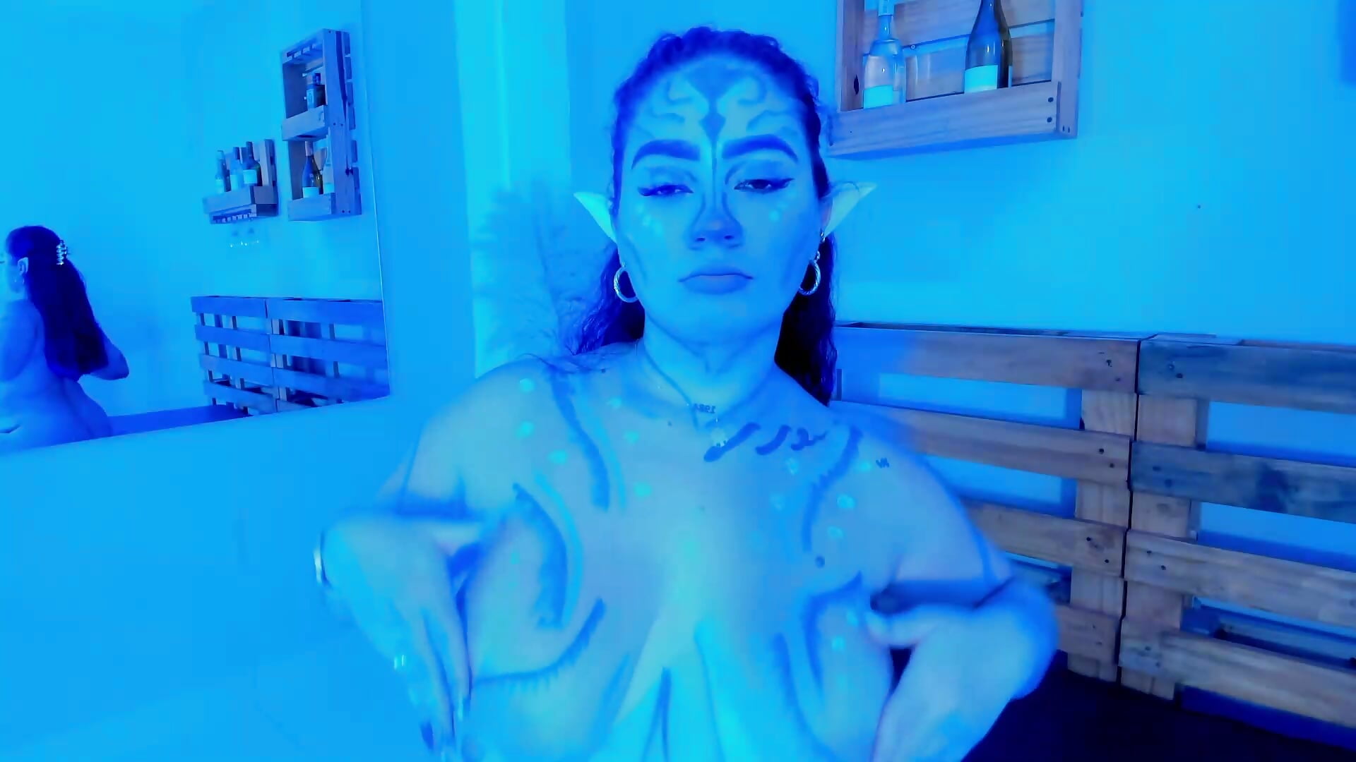 💙 Step into Pandora and let my blue energy hypnotize you… I’ll make you forget the real world tonig - video by Morgan_Wright cam model