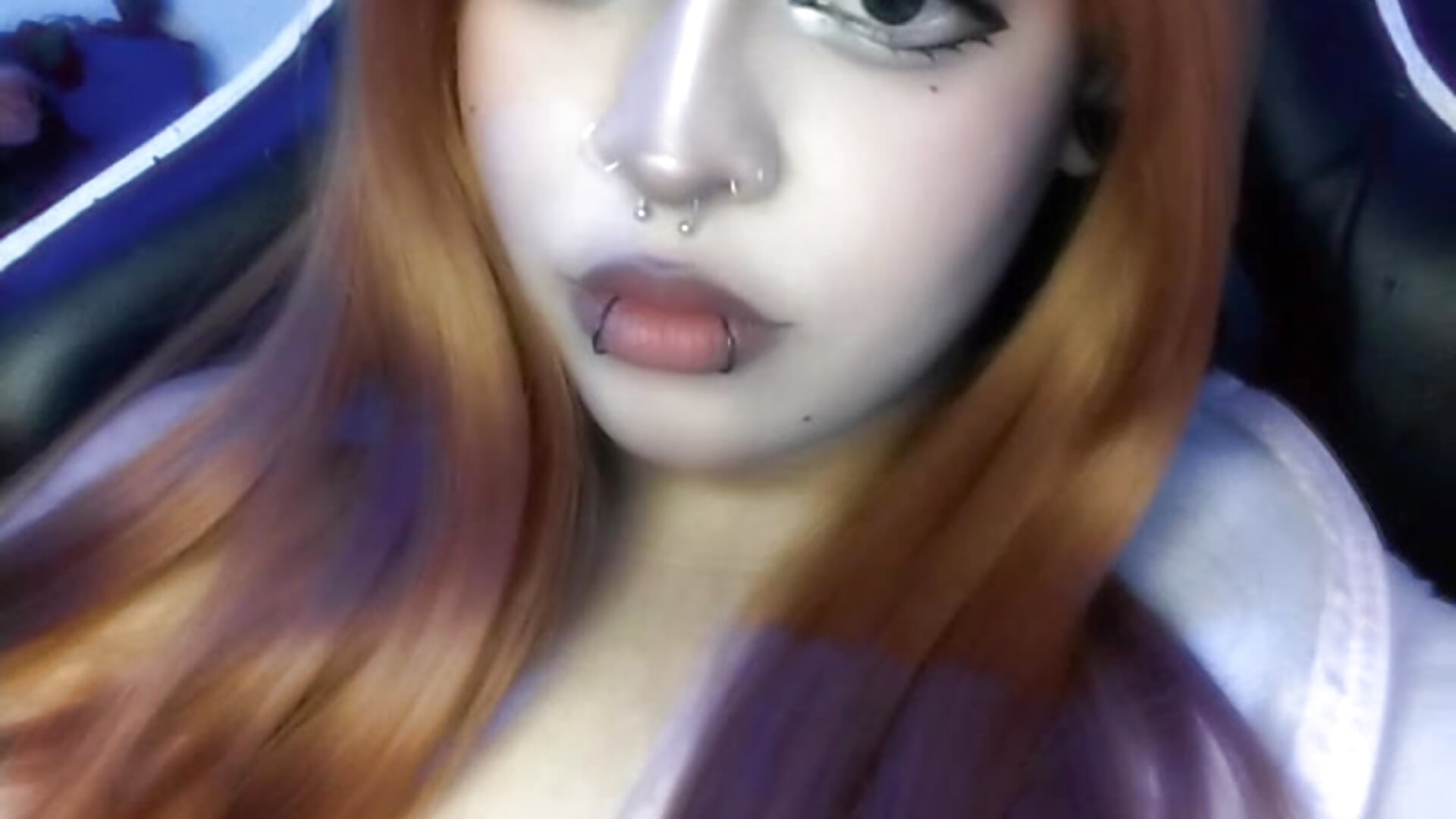 Tongue out 😋 - video by BunnyLilith_ cam model