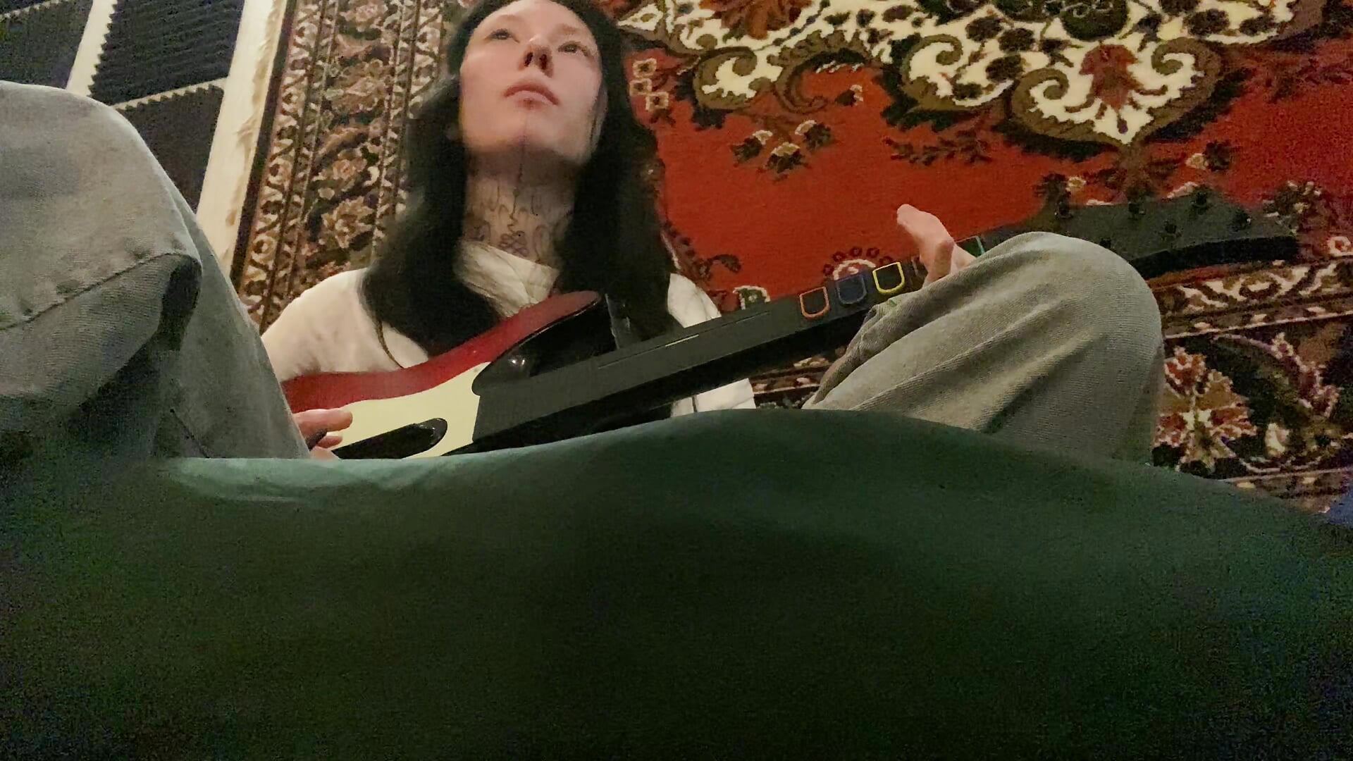 me playing the guitar hero 🎸