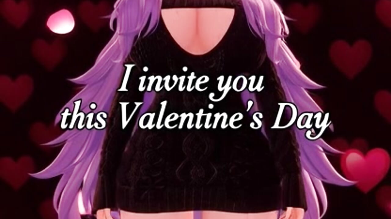I invite you this Saturday to celebrate Valentine's Day ❤️❤️ - video by anime_cutie cam model
