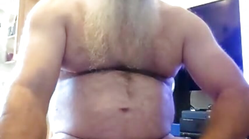 Jerking off on to my mouth and beard - video by HardSteele97 cam model