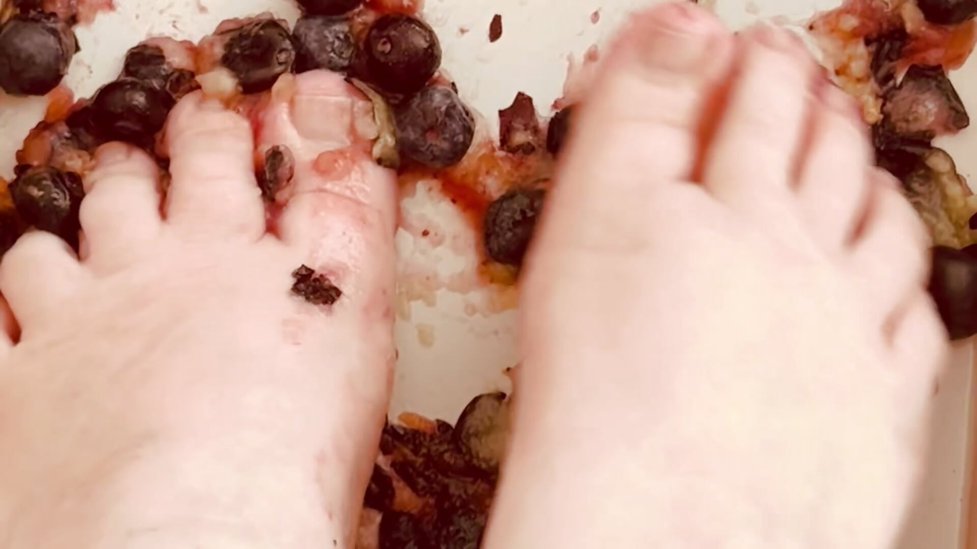 BLUEBERRIES AND FEET