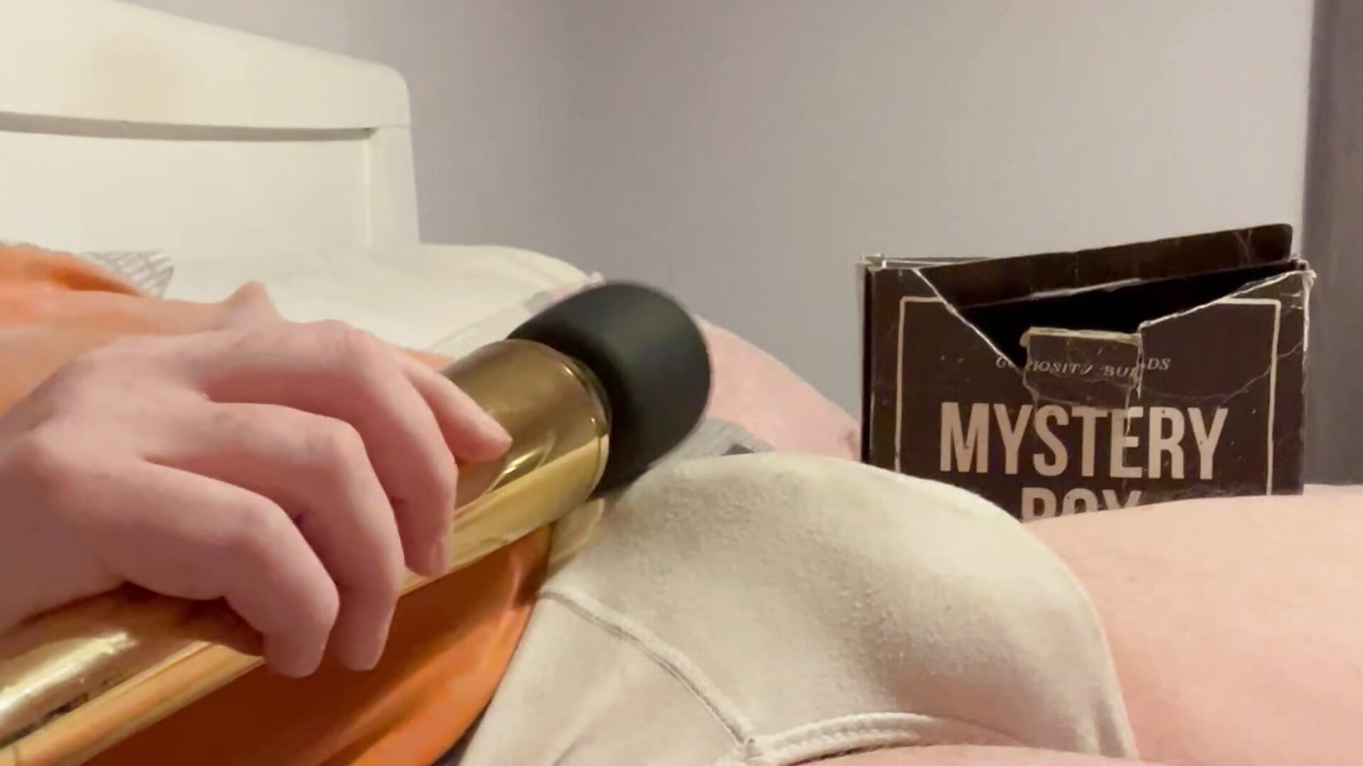 Trying the wand on my cock - video by JizzyJazzy09 cam model