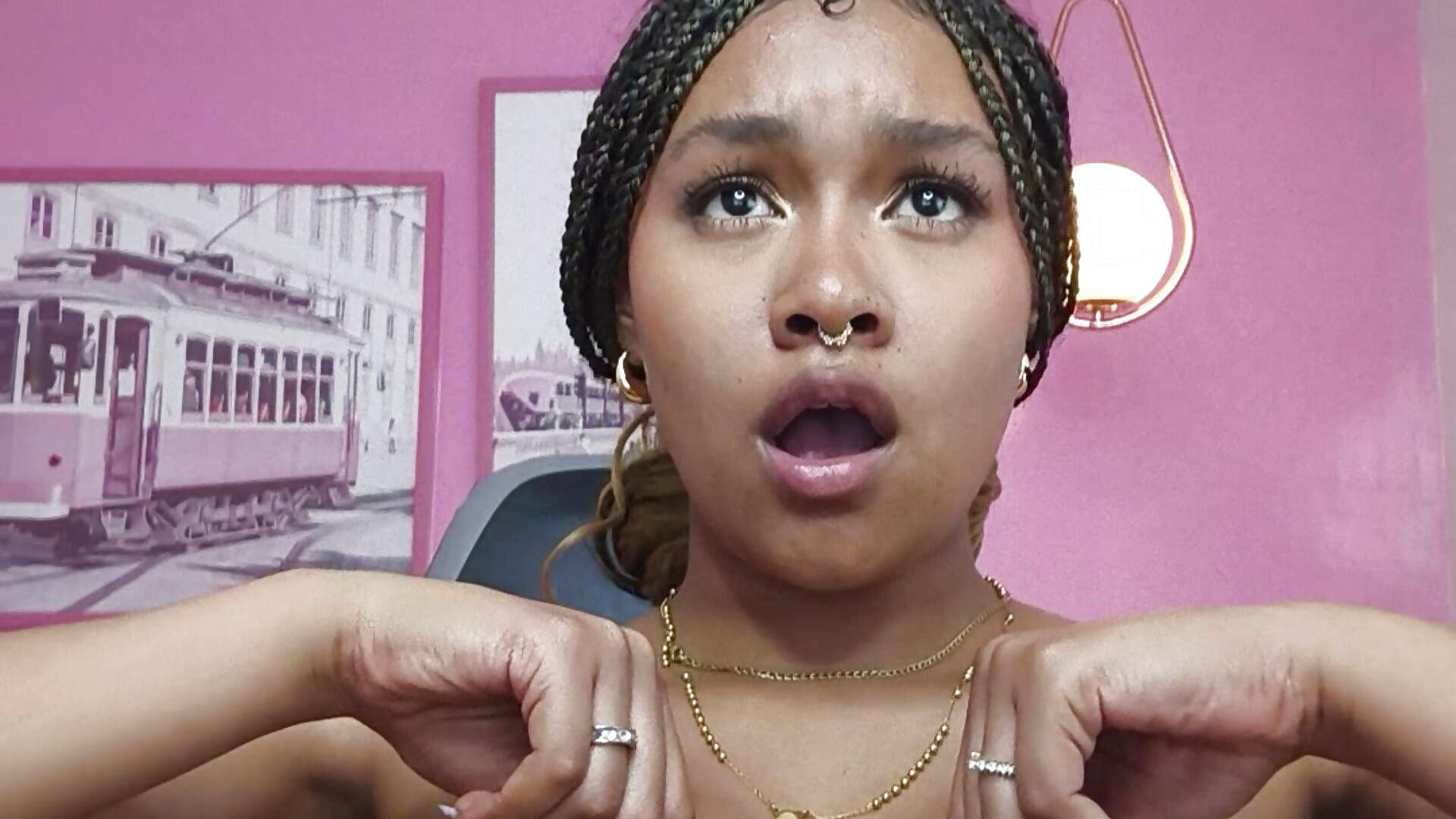 you like how i pinch my delicious tits?