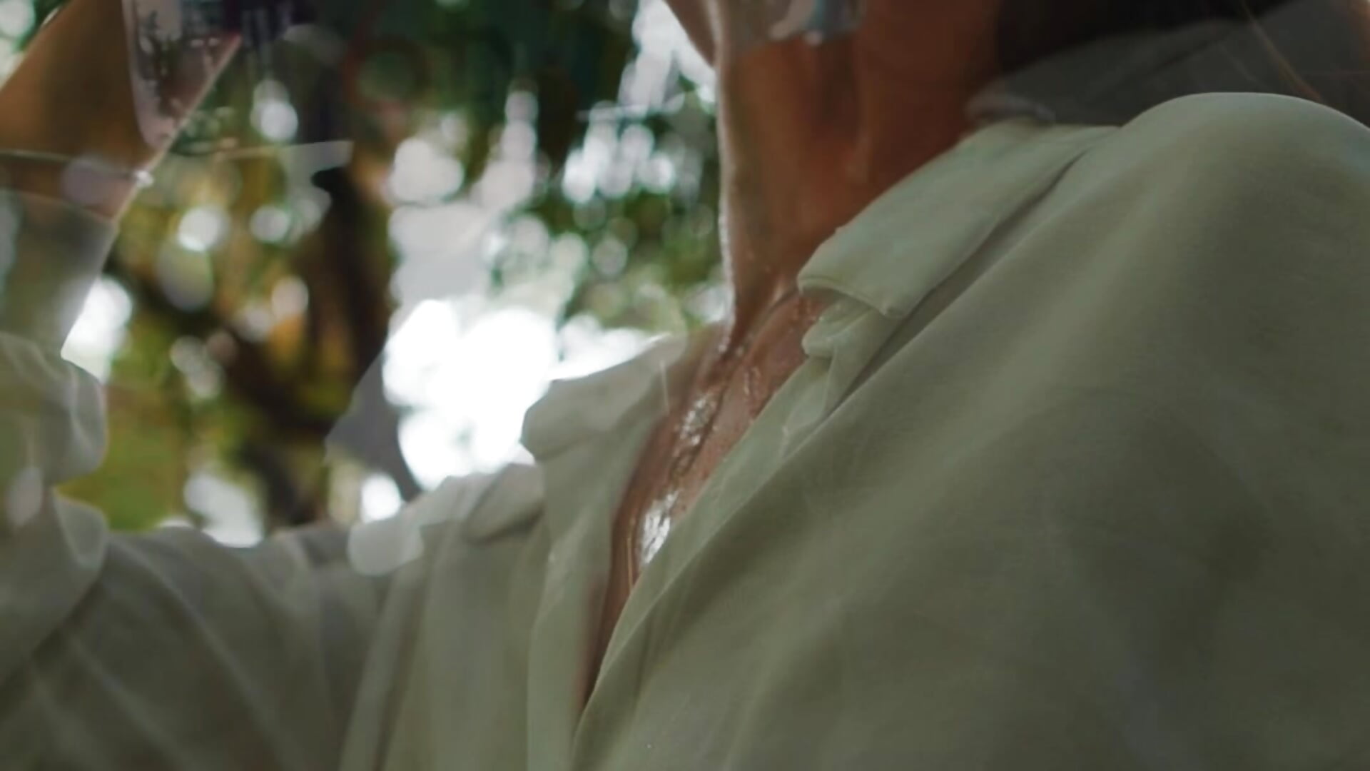 Wet shirt slow motion video