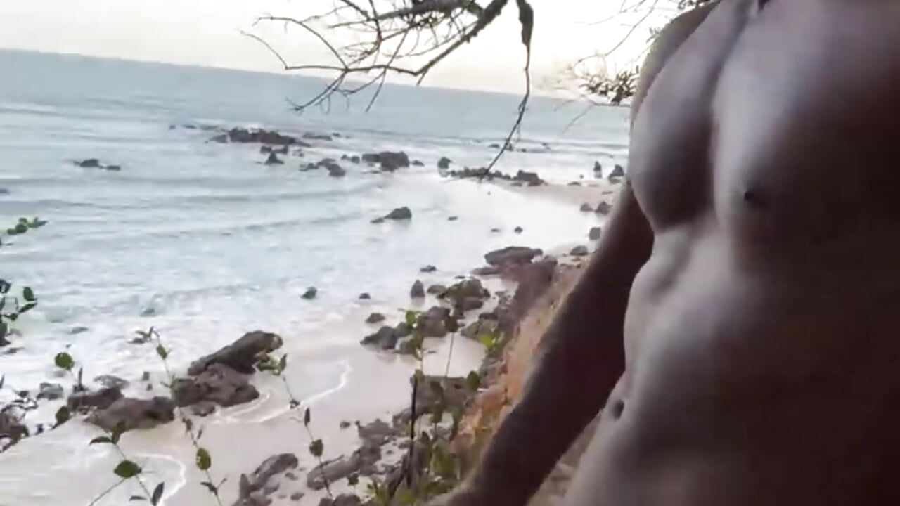 Masturbating on the beach while a fisherman walks by and catches me doing it. 😏