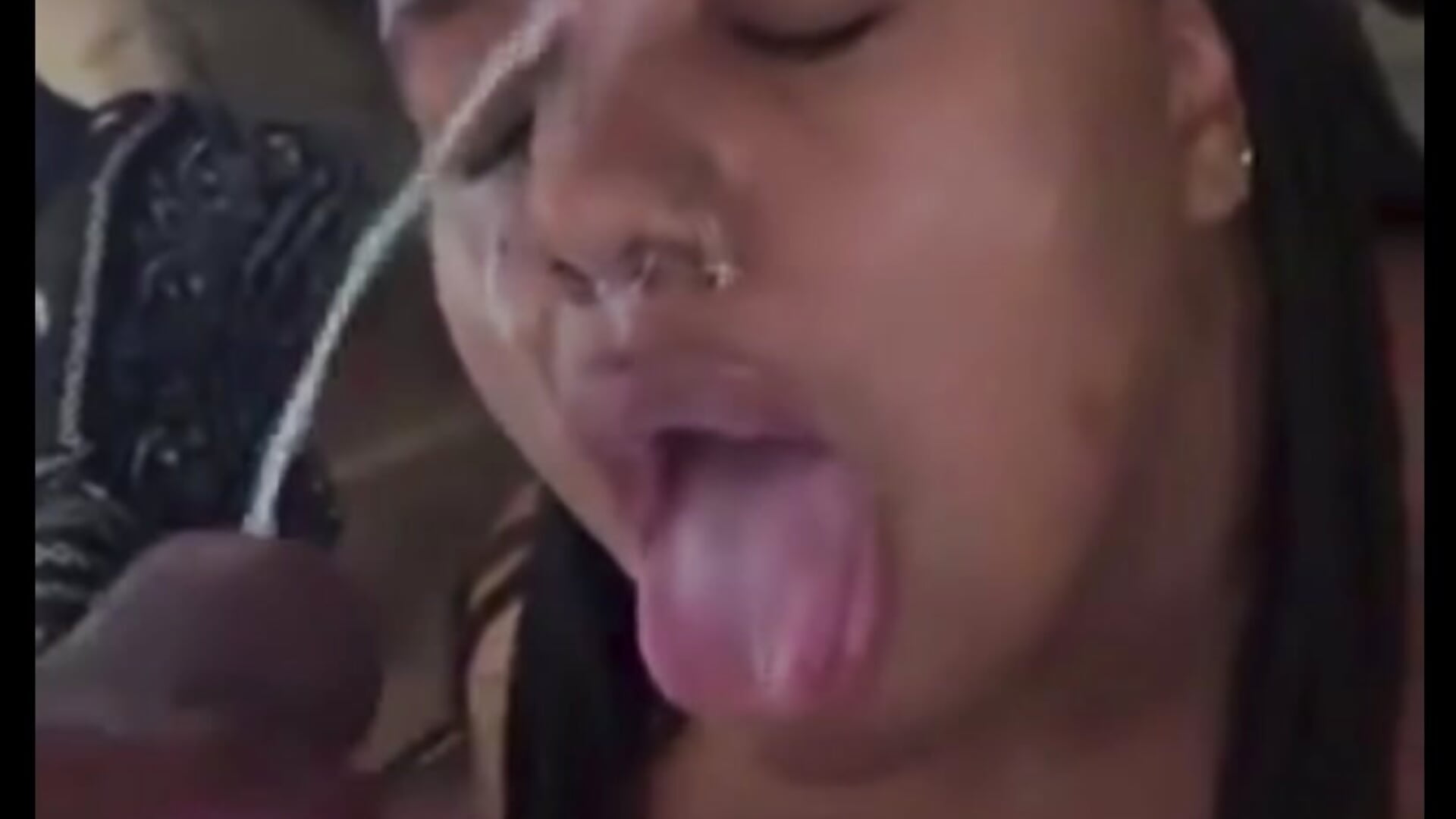 I came so much on her face that she couldn’t drink it all.