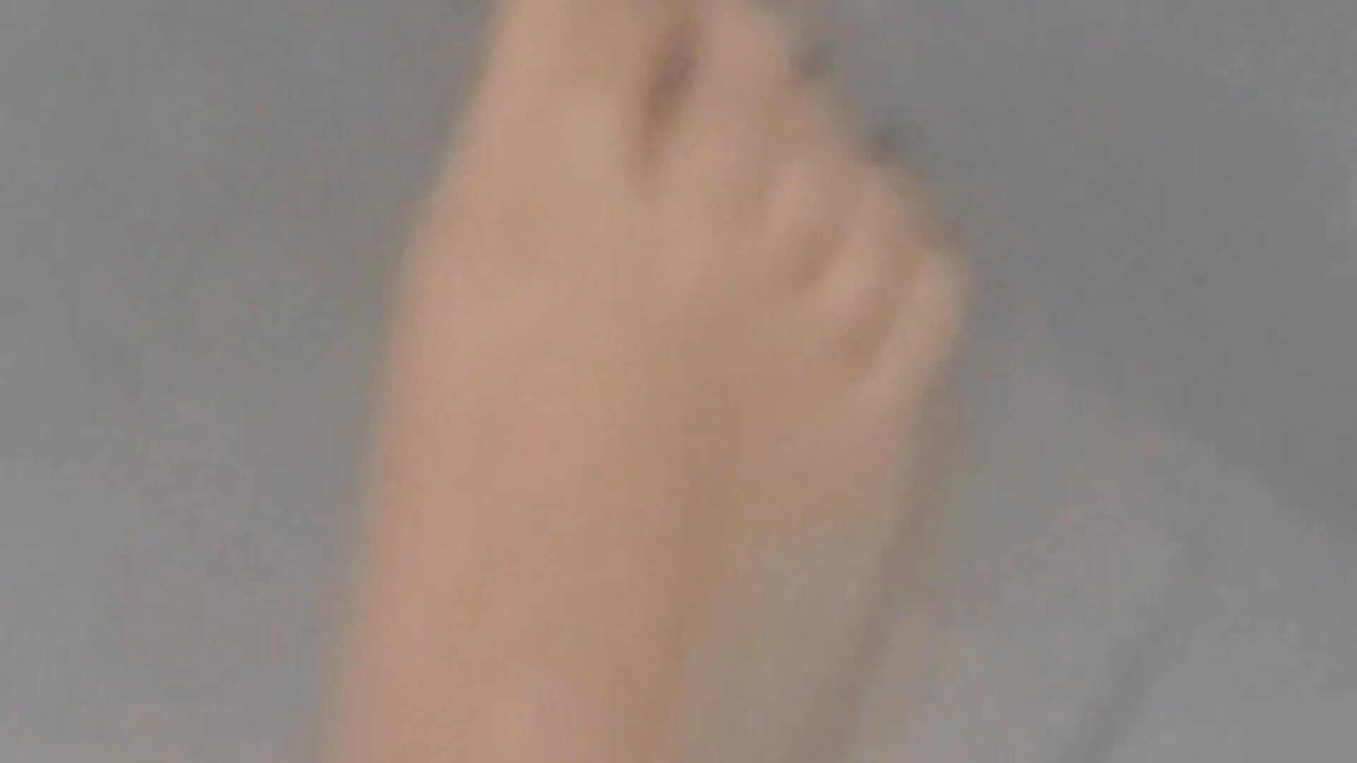 Water on my feet, in the shower