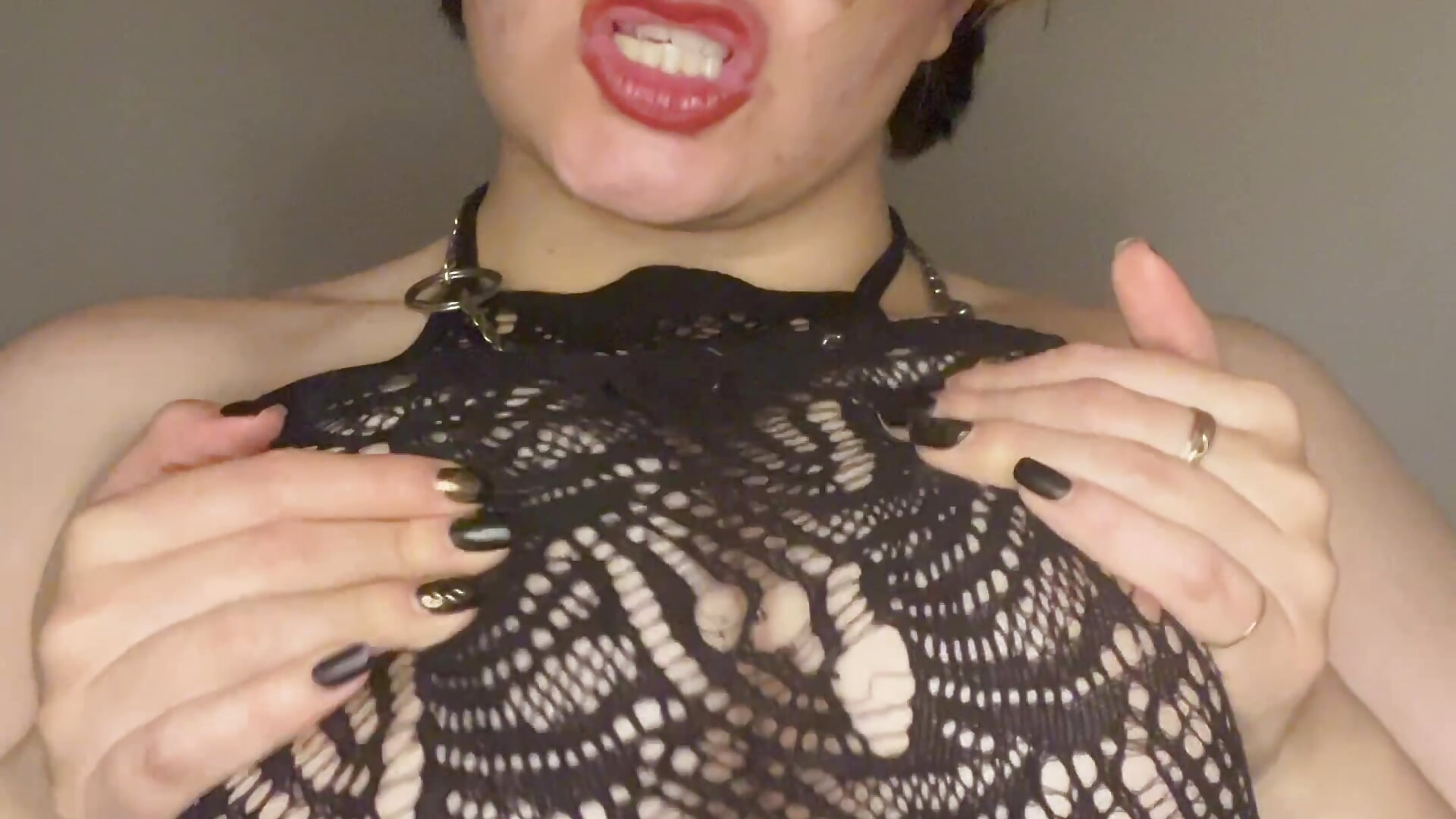 suck my tits you damn slave