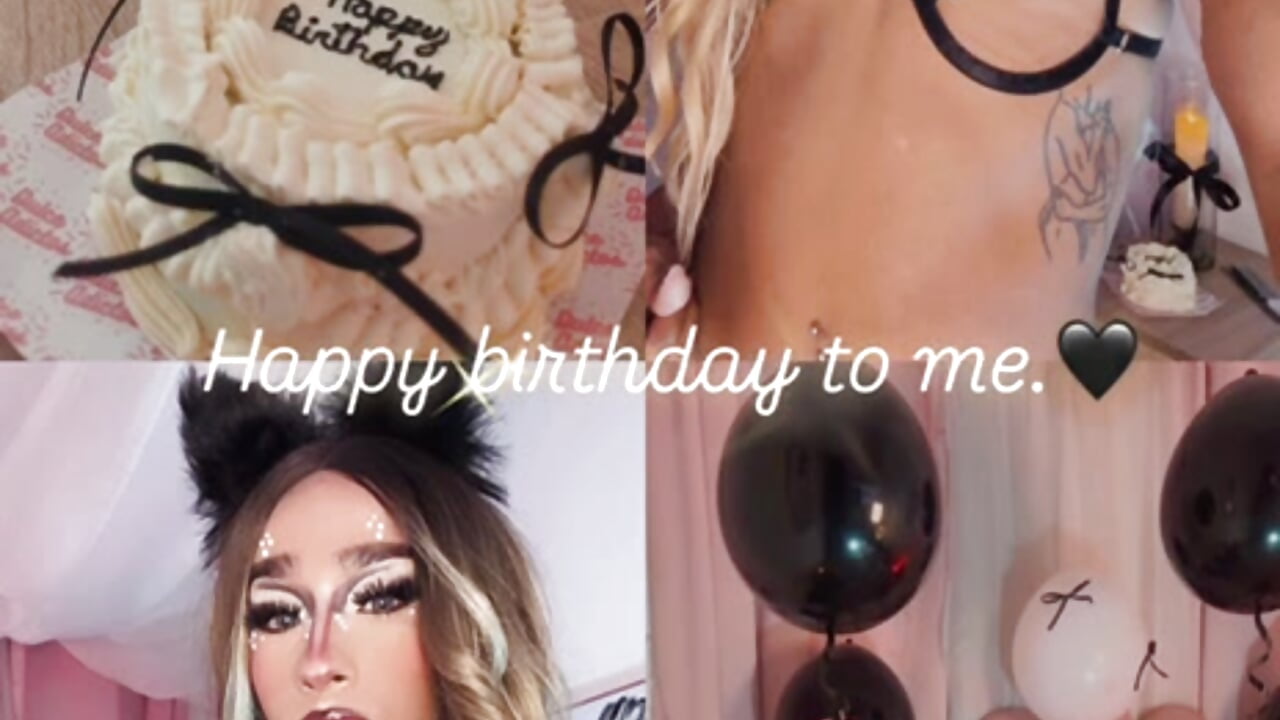 Join me on this special and important day for me, come celebrate with me🎂🎂🎈🎈🎉🎁🎁 - video by NicoleMadrird cam model