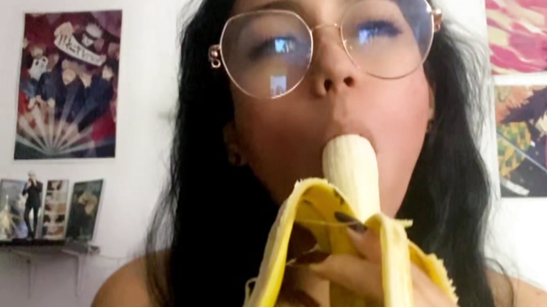 Blowjob with banana