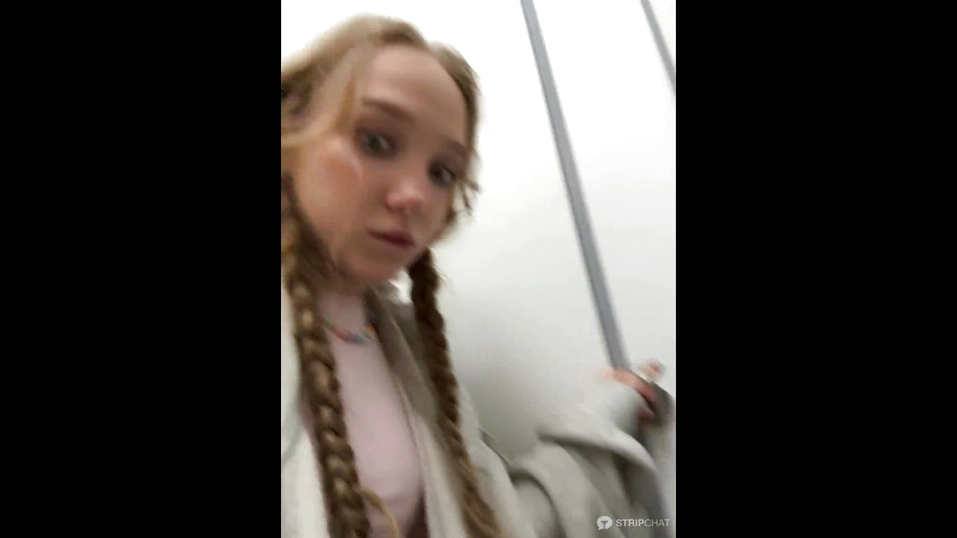 RISKY PUBLIC: knock and enter to stranger cabin without panty 😱 - video by bambi_lu cam model