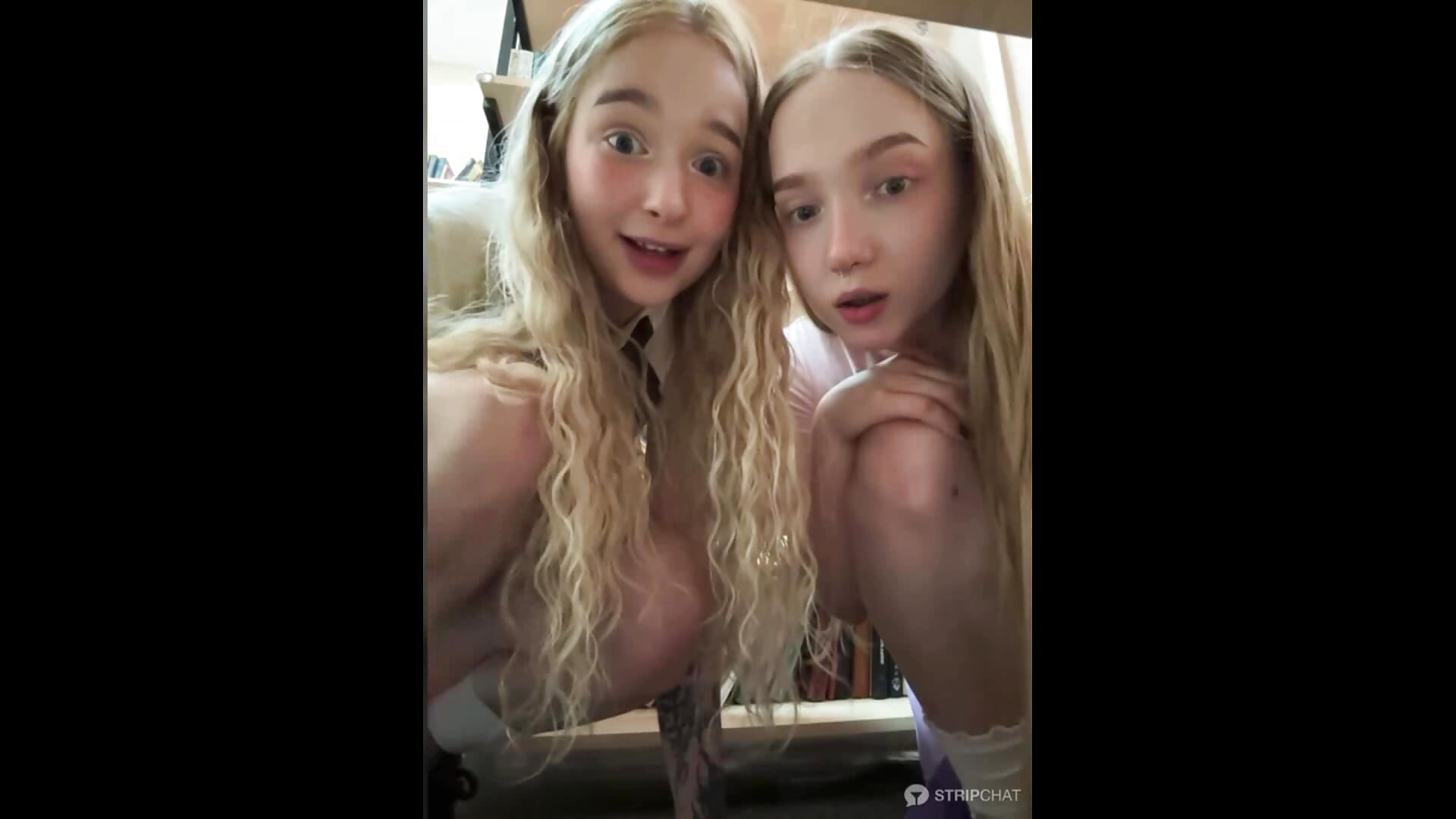 Mia and Lulu: Mia show ass in doggy pose + Lulu masturbate pussy with lush in panty 🍑 - video by bambi_lu cam model