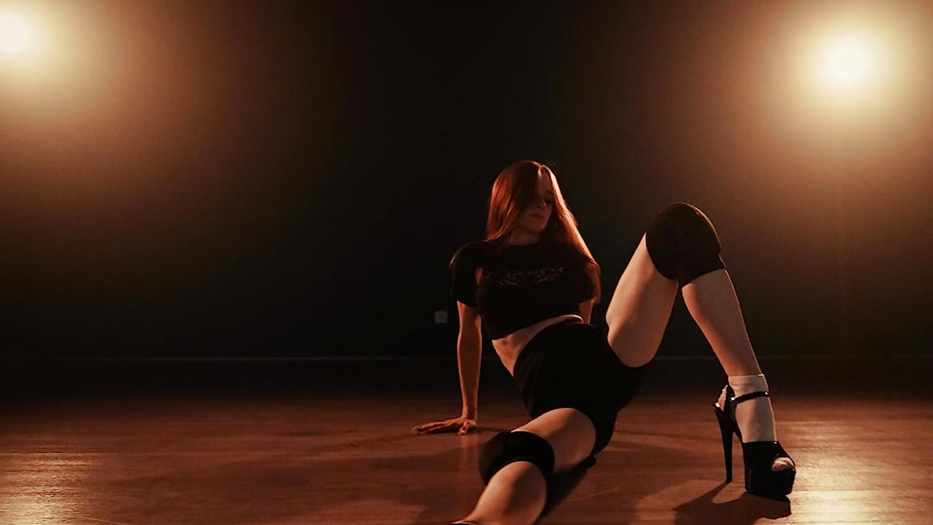Strip-dance on high heels