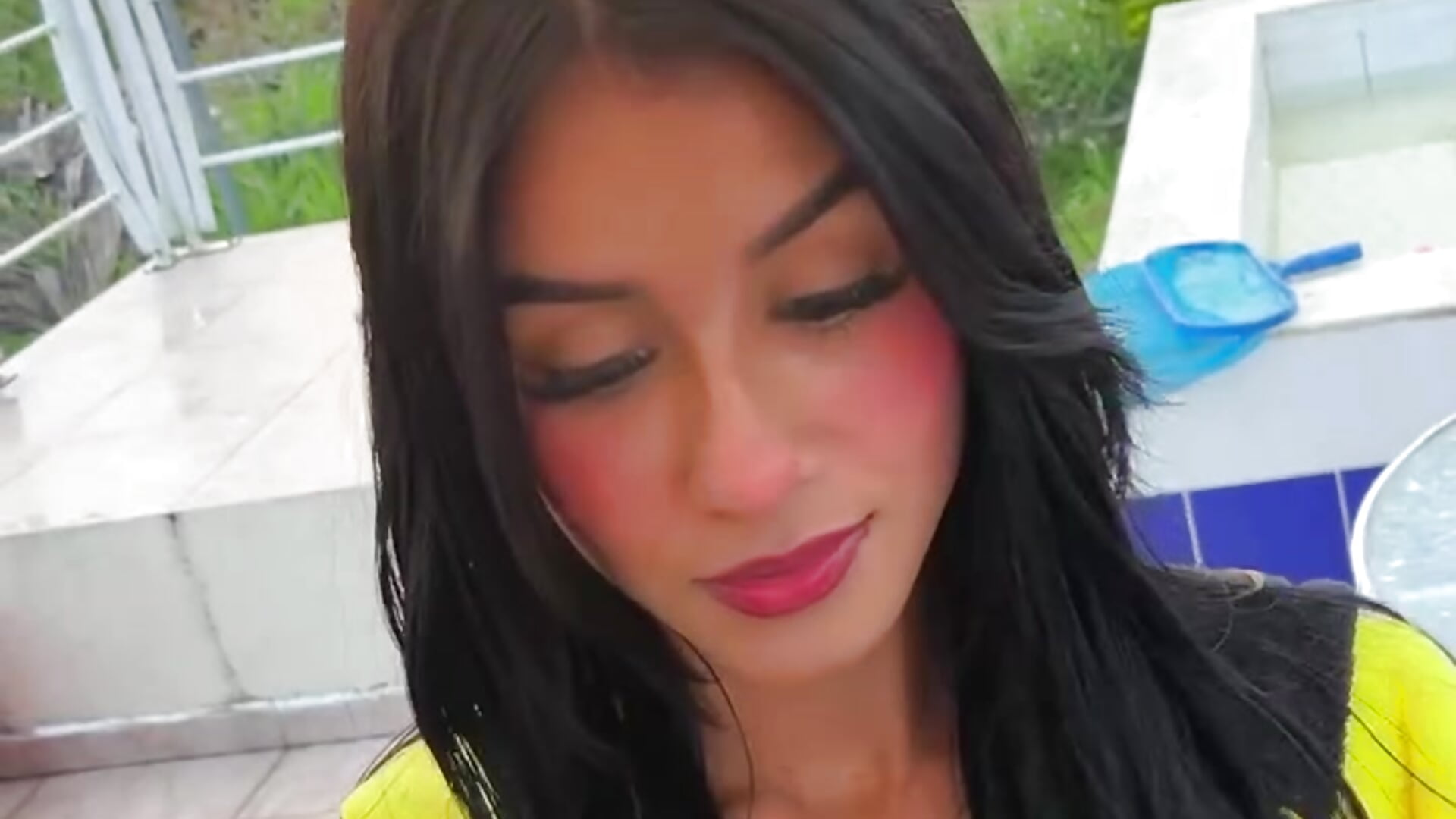 a nice sunset in the background 🤭 - Juliana_Xander主播的视频