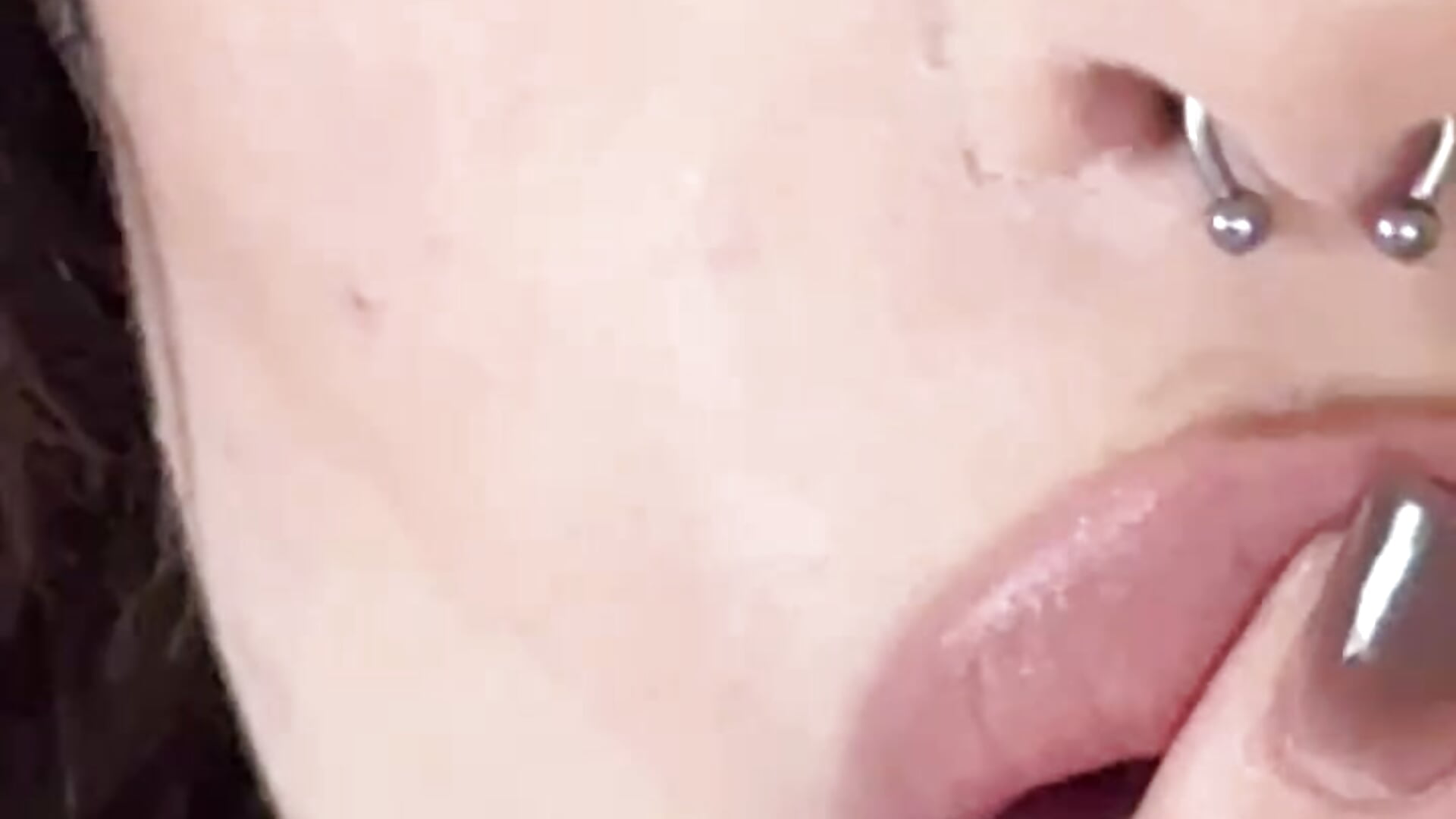 sucking a finger