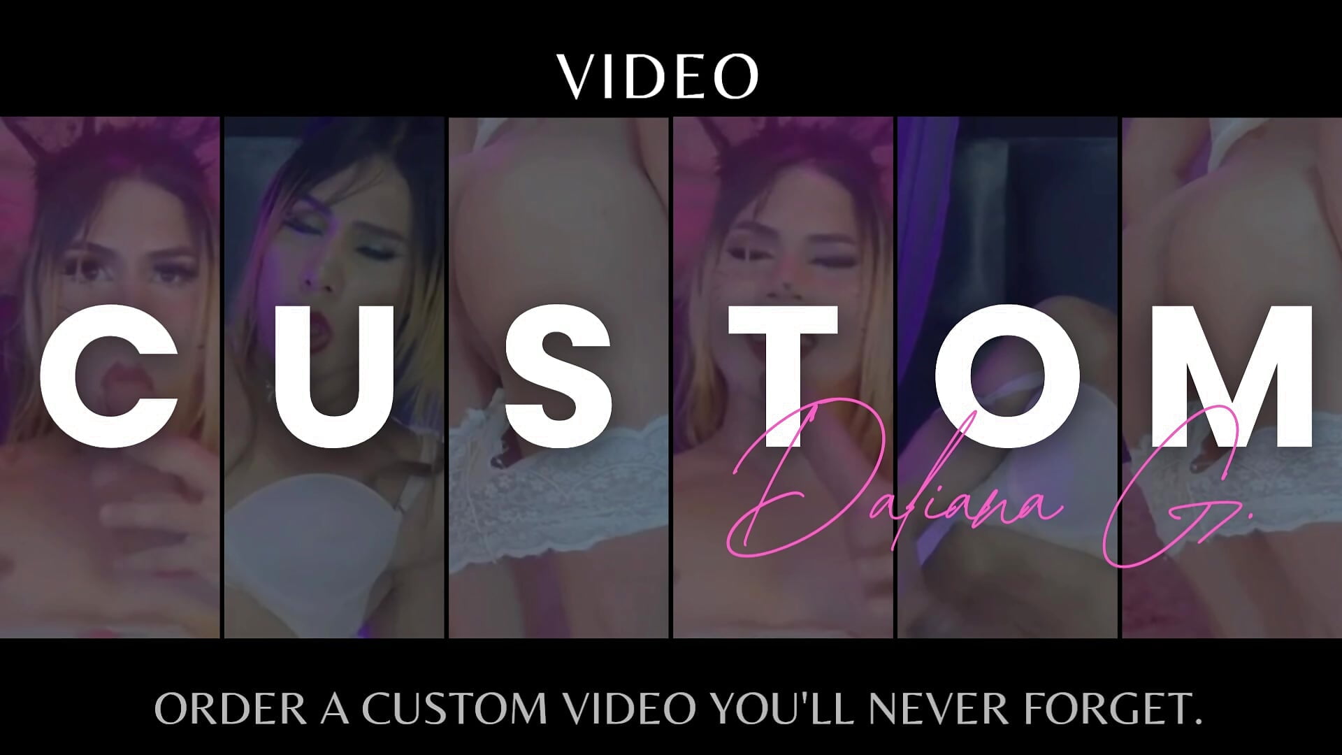 😈 Order a Custom Video You'll Never Forget. - Video von Daliana_Gounbolt Cam-Model