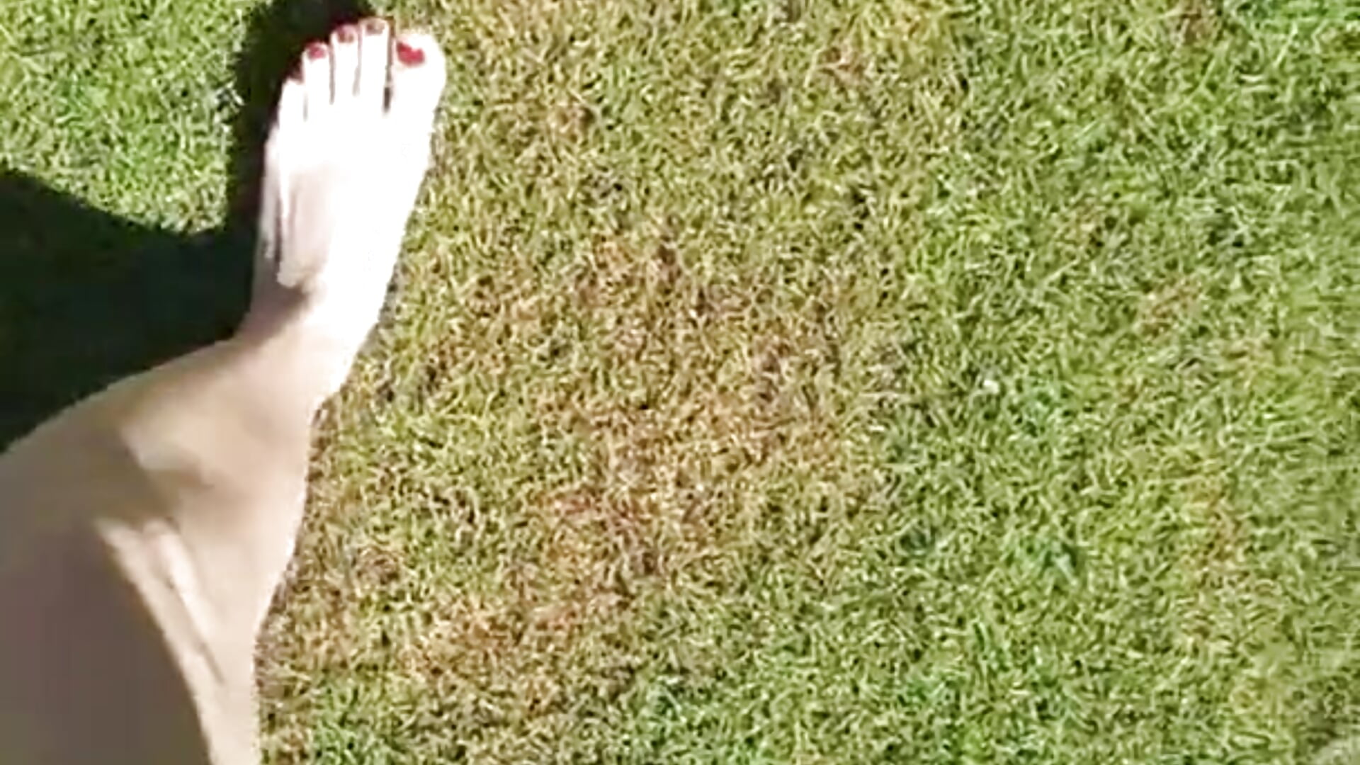 walking barefoot on the grass – video af Ledy-Lexy cam-model
