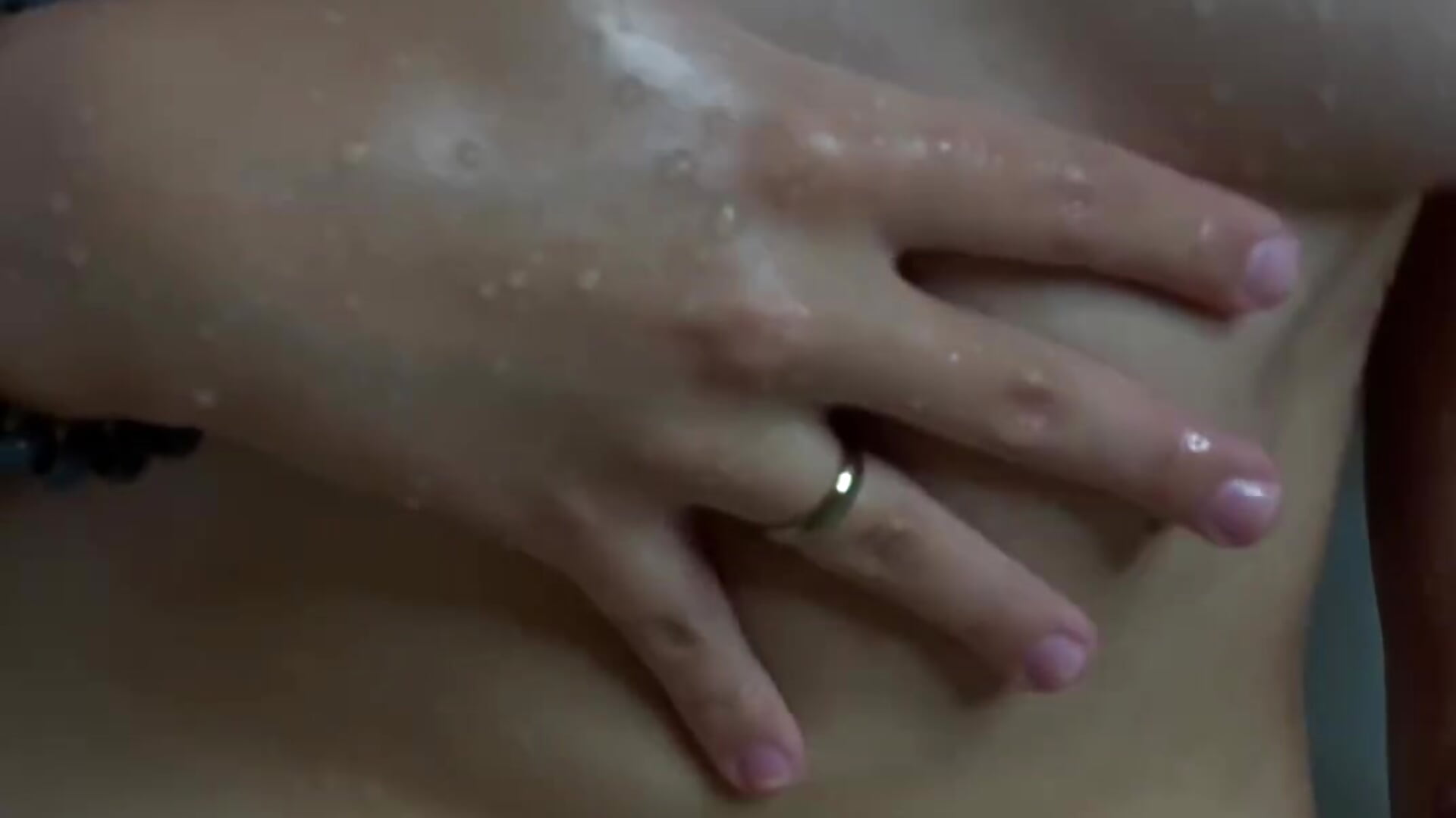 Stella caresses herself