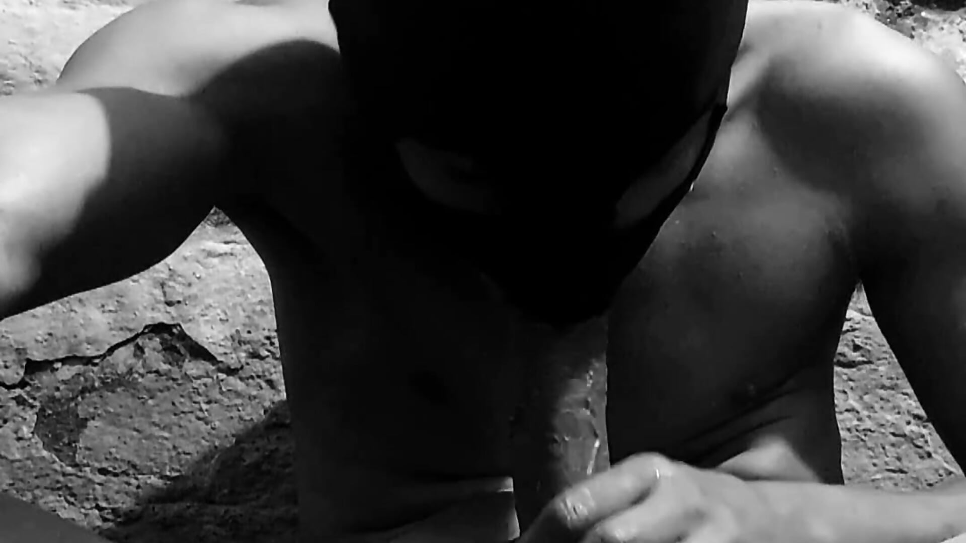 Full view selfsuck in HD until cum drooling on cock - video by Indian-self-sucker cam model