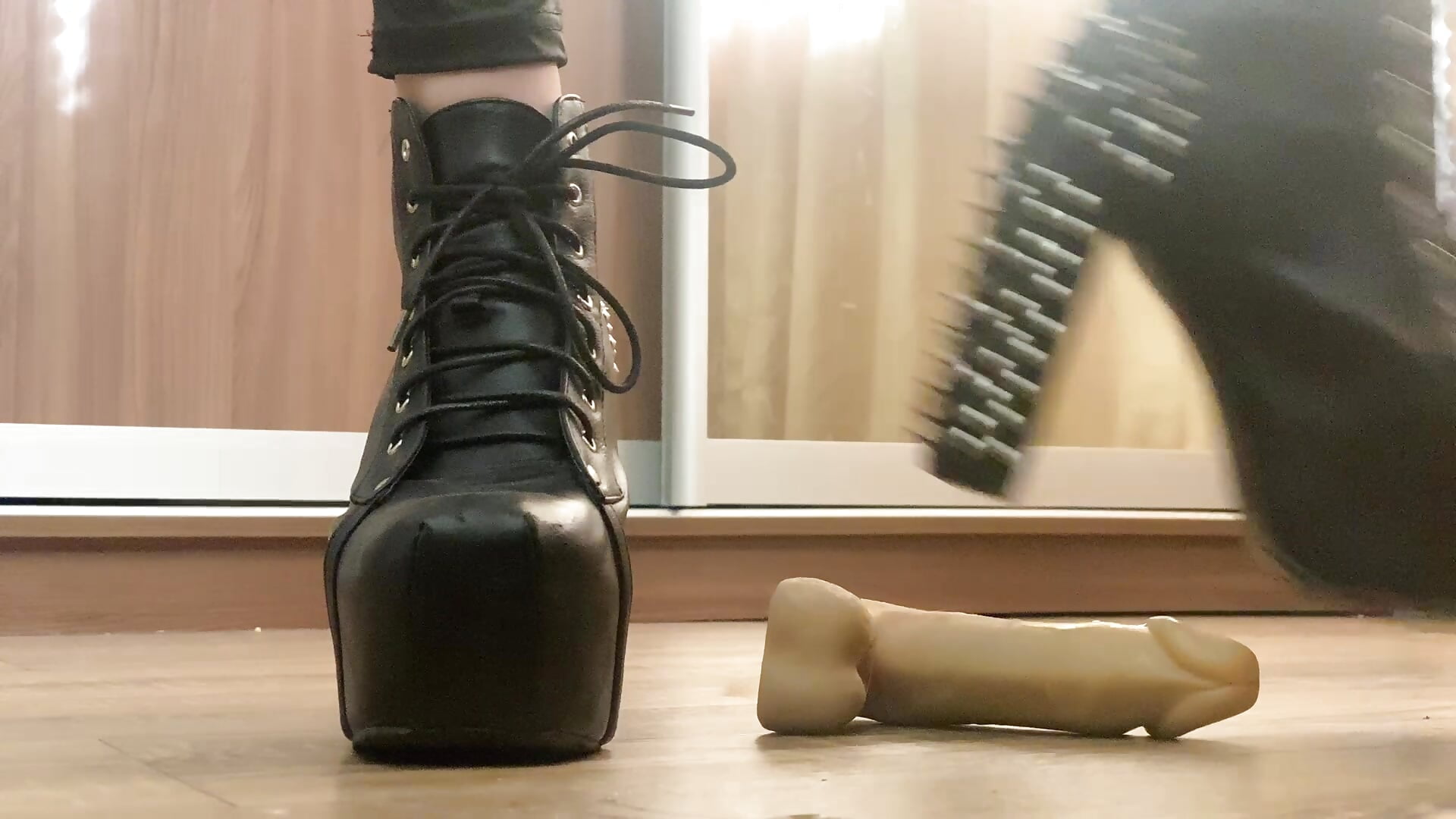 mistress step your cock and balls cbt - video by CrazyPinky cam model