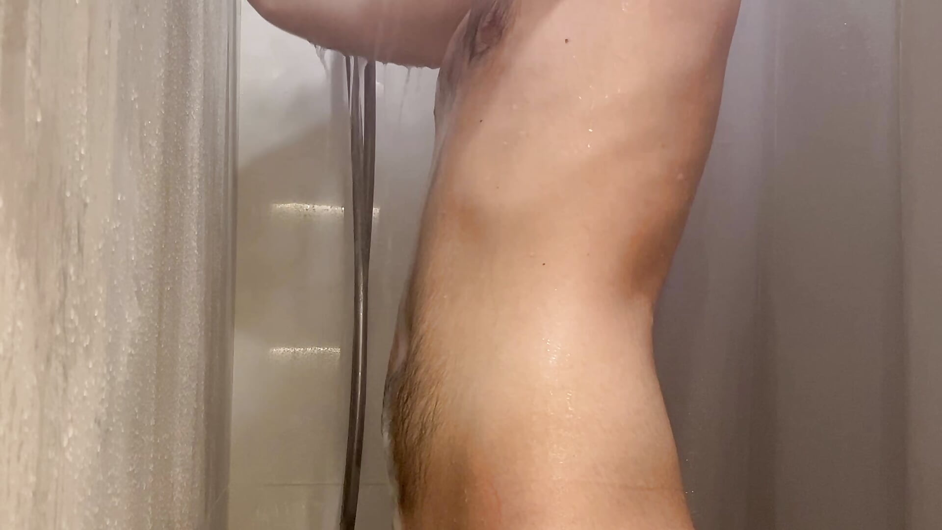 I wase in the shower
