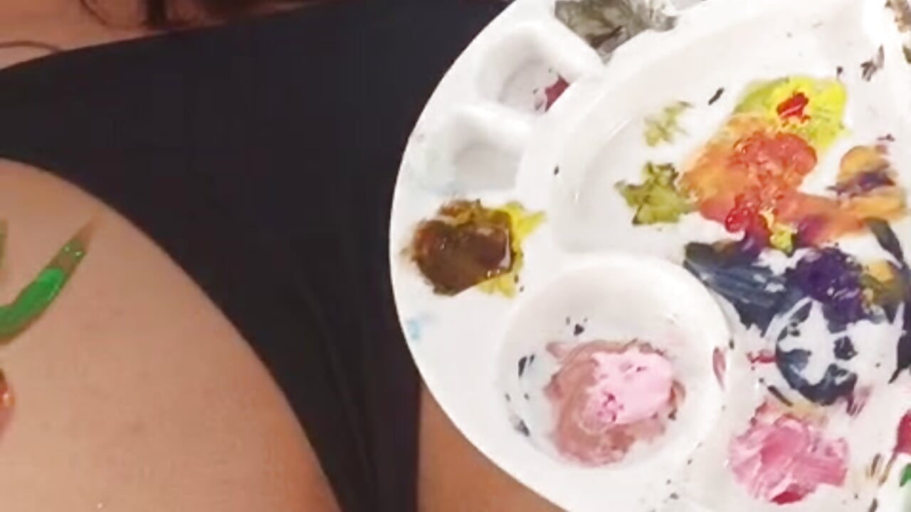 Good bodypaint ready for enjoy 🥵🎨 - video di JackAndRosse_ modella di cam