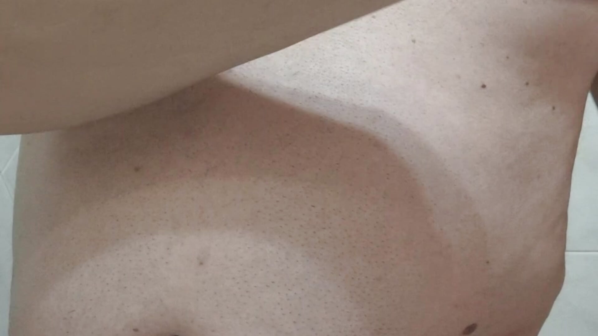Massage boobie with cream