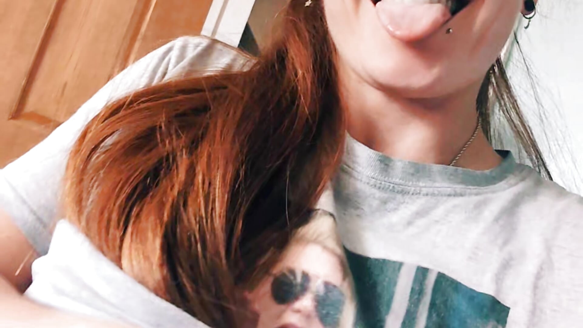 Sshh He is right behind me 😈💦 - video by Red_Fox_UK cam model