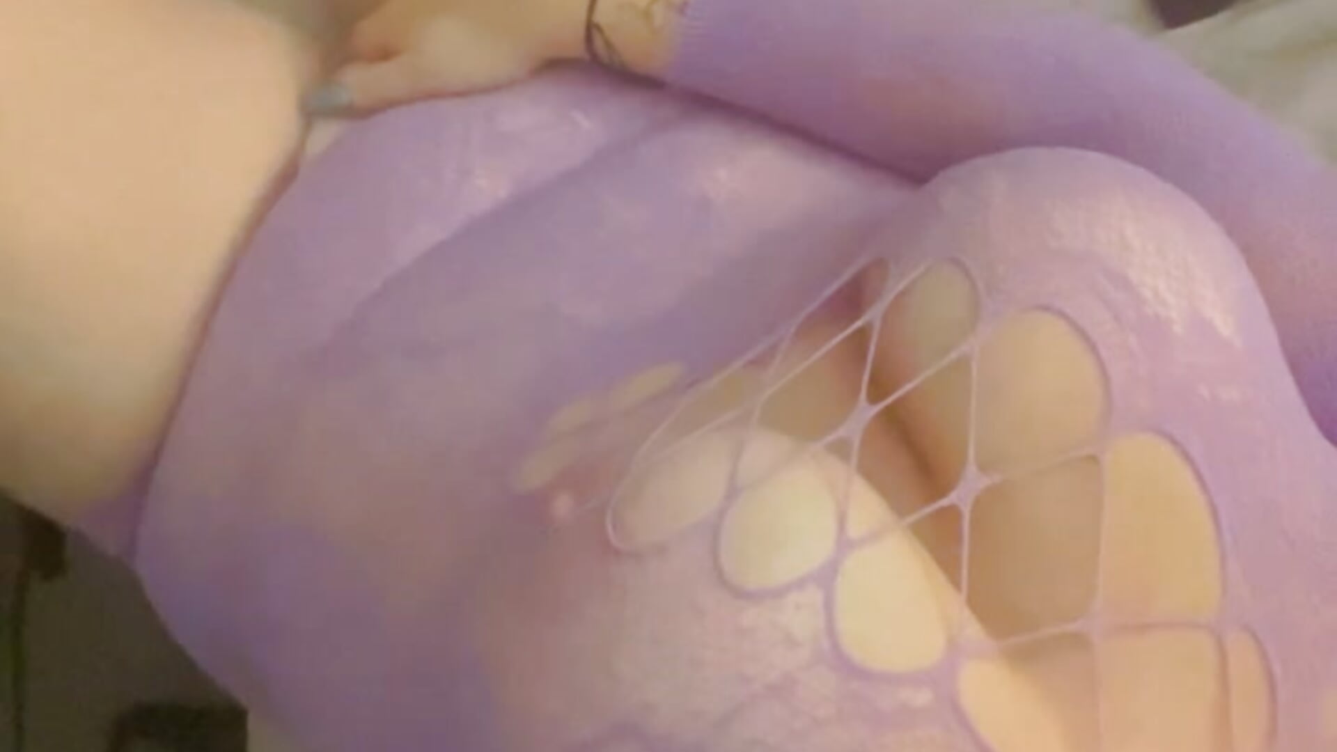 Teasing that smooth pussy