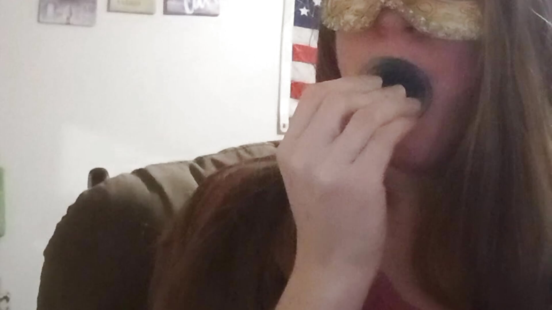 Deep throat - video by Tittygirl8 cam model