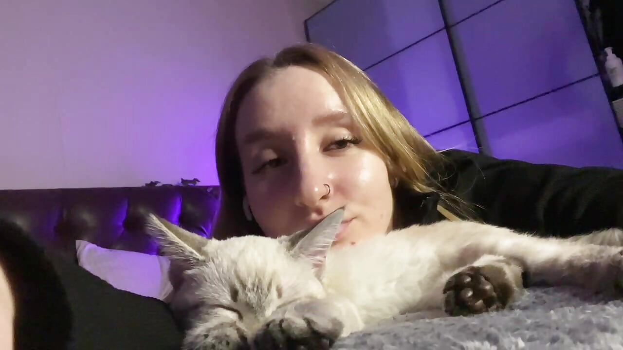 My cute cat and me