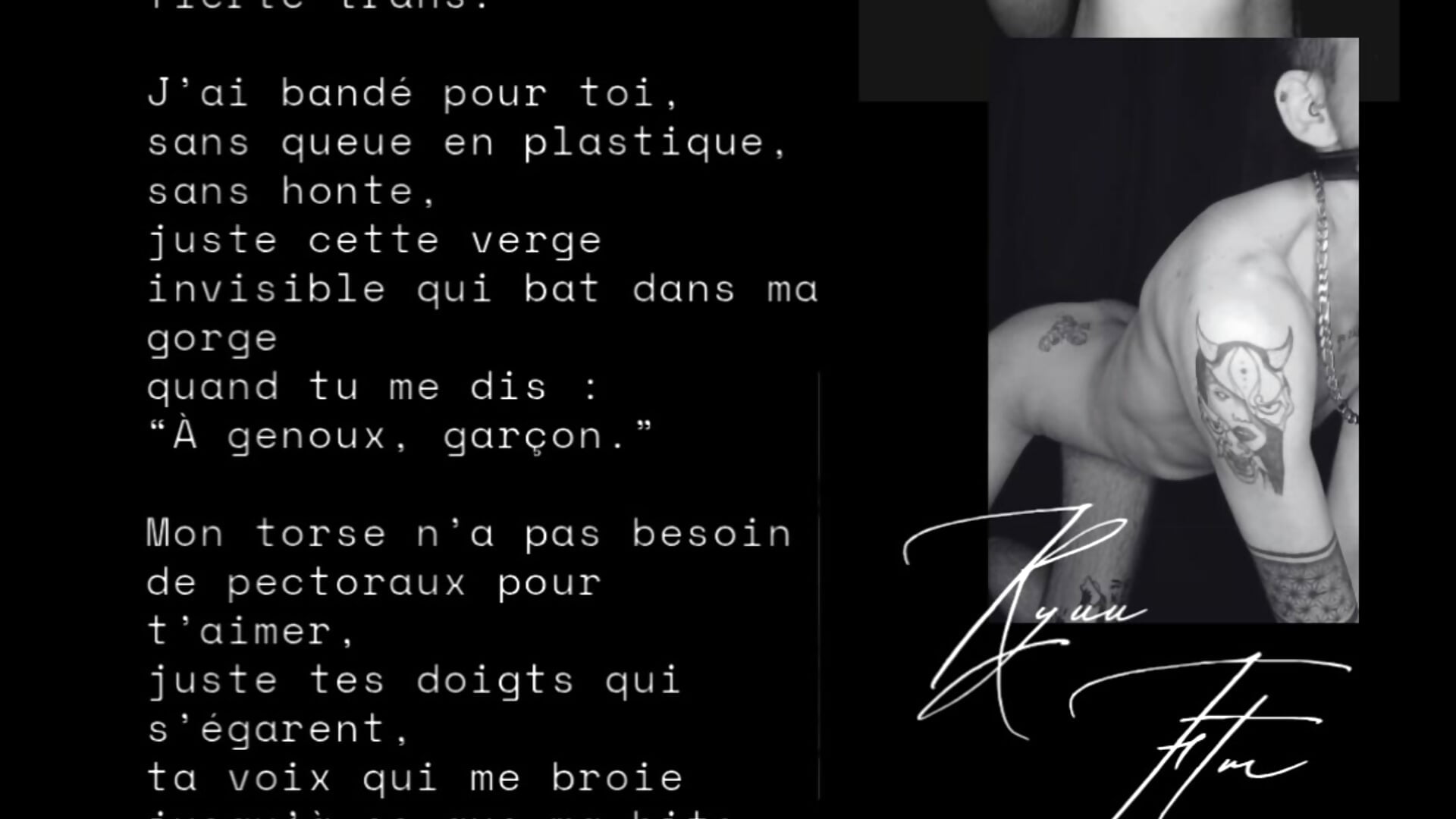 Poetry hot 🇫🇷🇺🇸🇪🇸🇩🇪 - video by Ryuu_ftm cam model