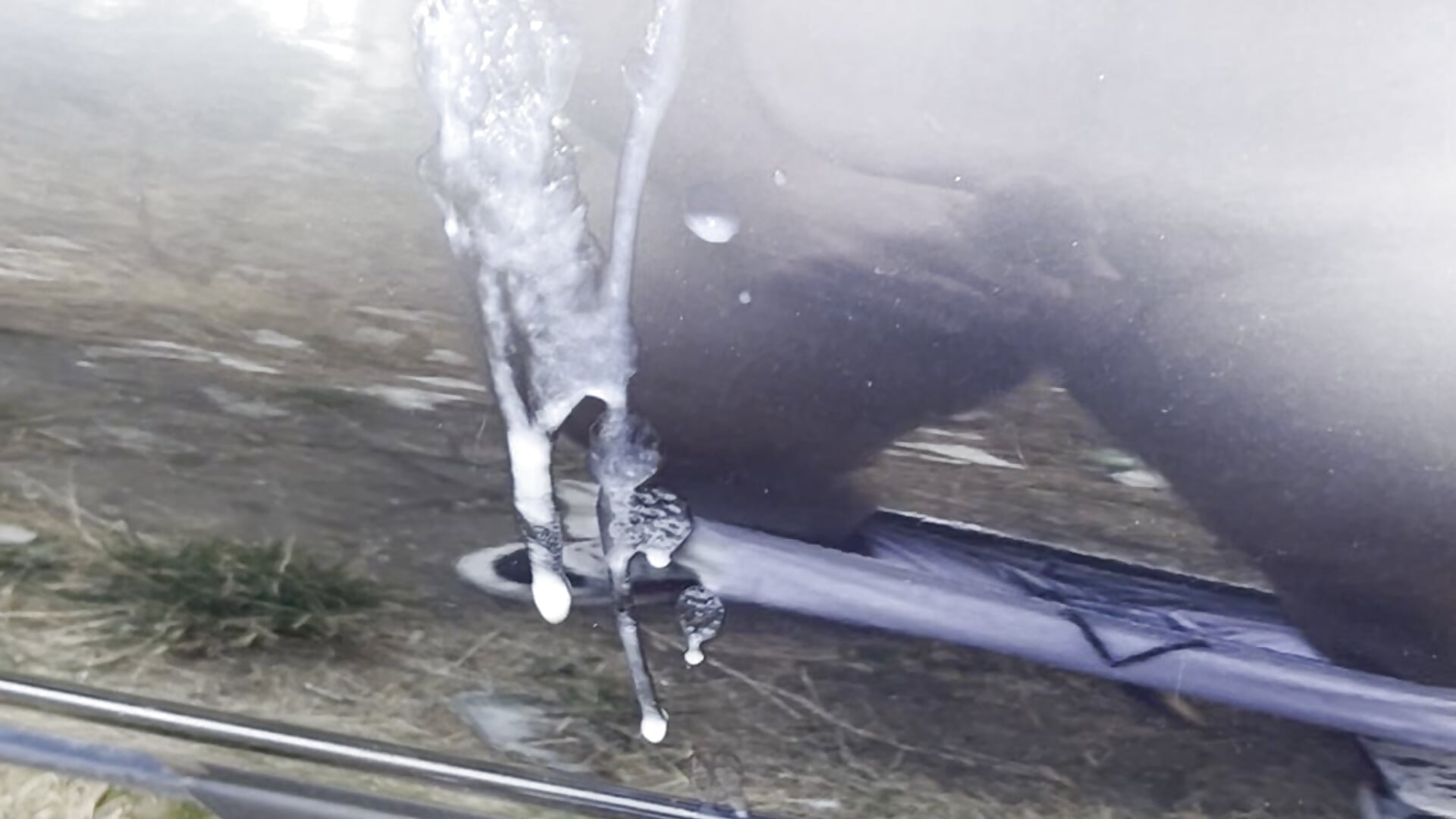 CUM on car door