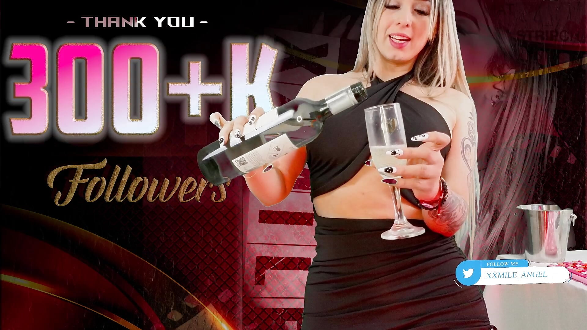 celebrating 300k followers - video by XXMILE cam model