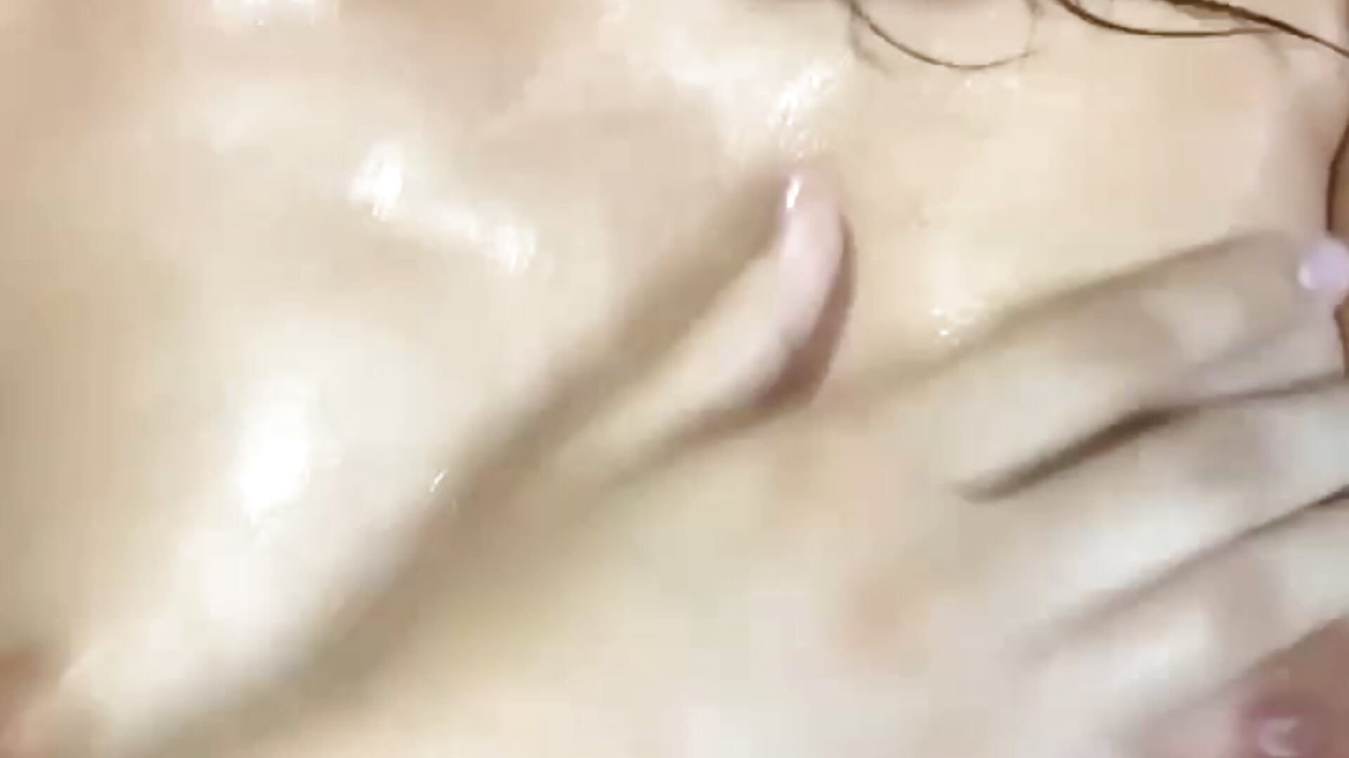 Massaging my little tits