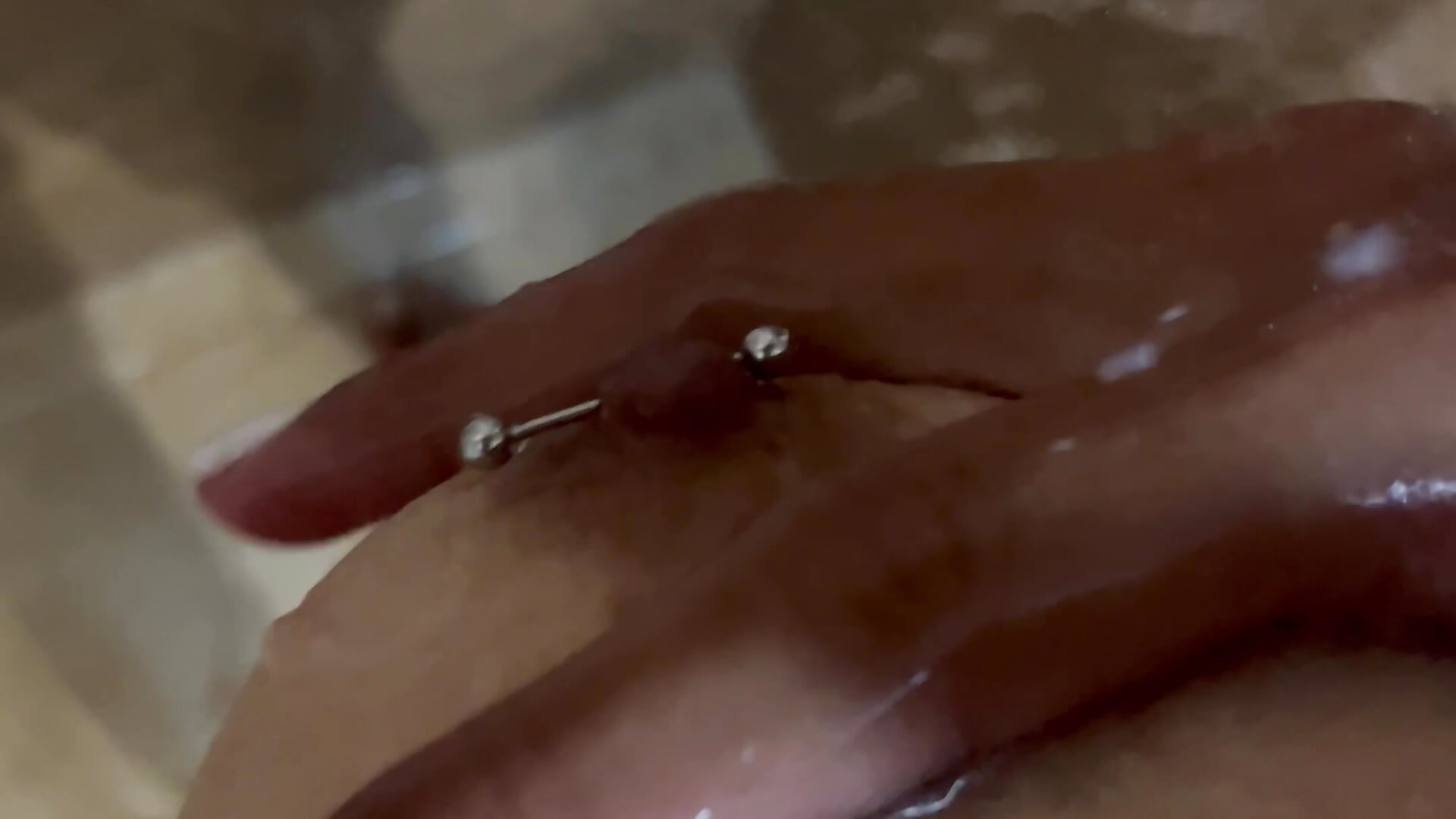 Shower and hard niples 🥵🚿🫧