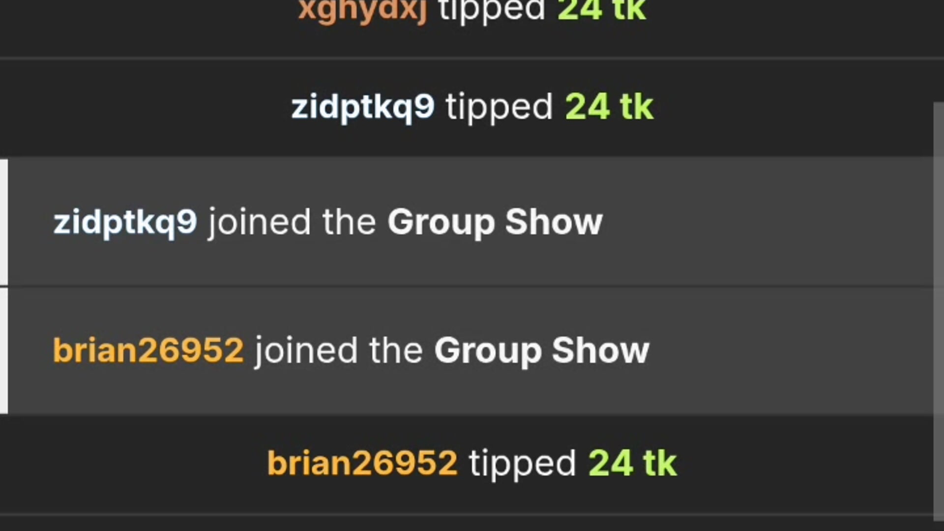 Ticket show - video av Ocnguyety cam-modell