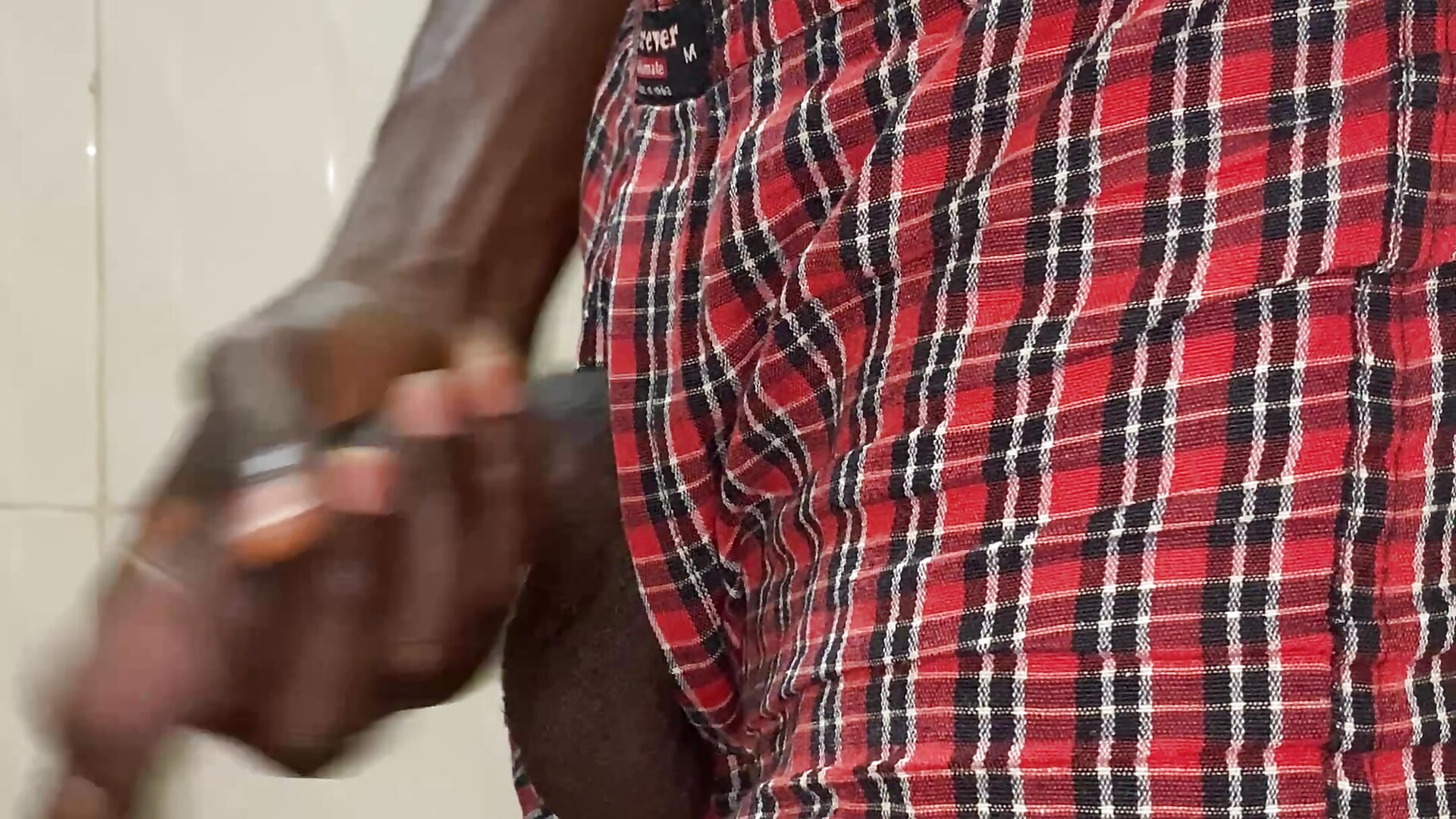 Jerking off my big black cock - video by Slimniqqa cam model