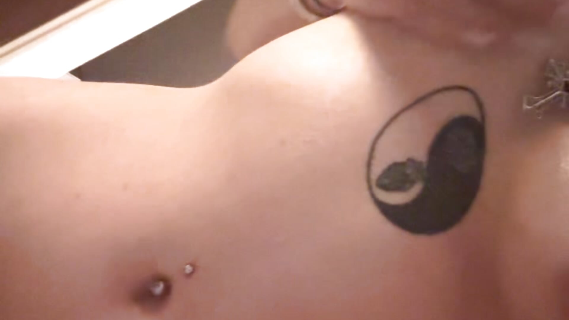 oiling my tits and pussy with ass
