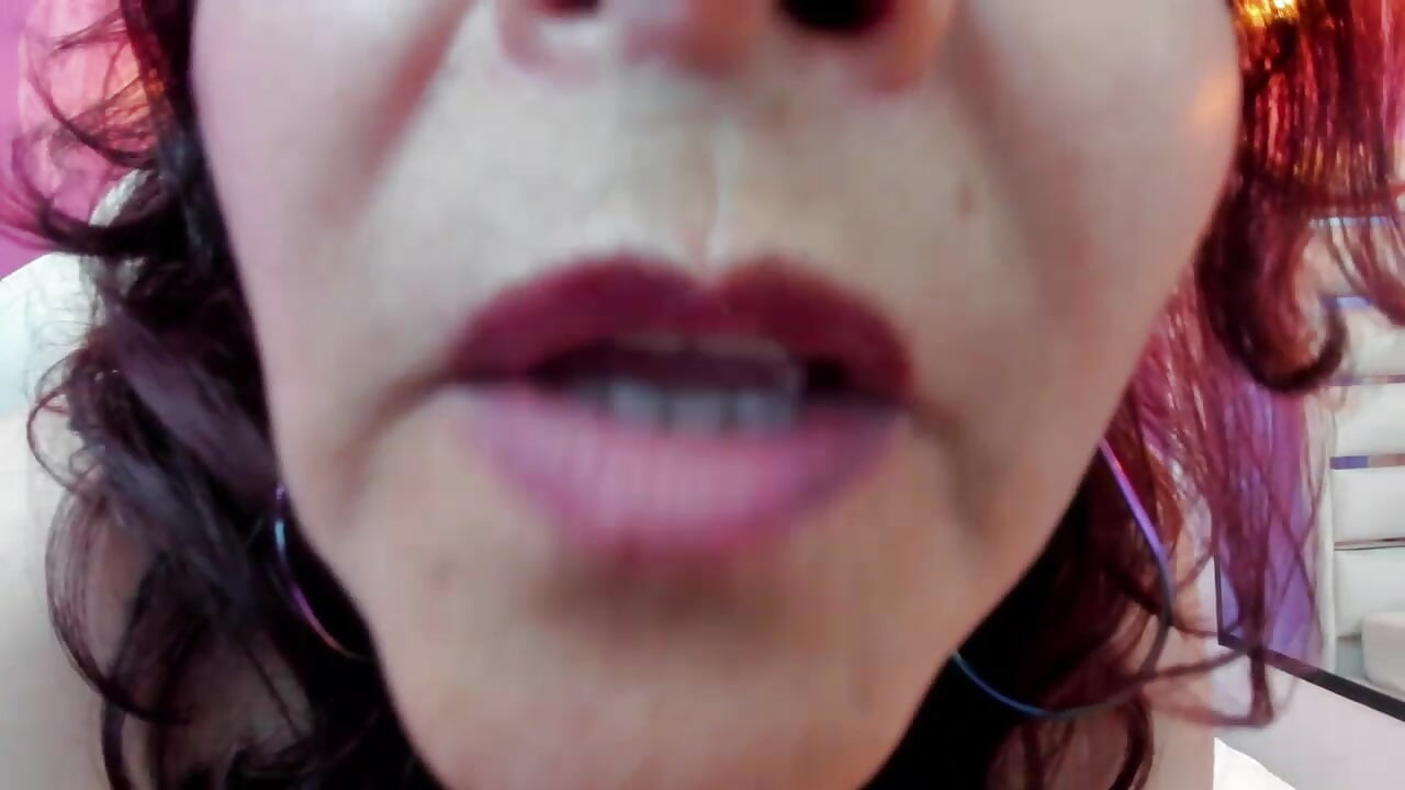 Playing with your cum in my mouth