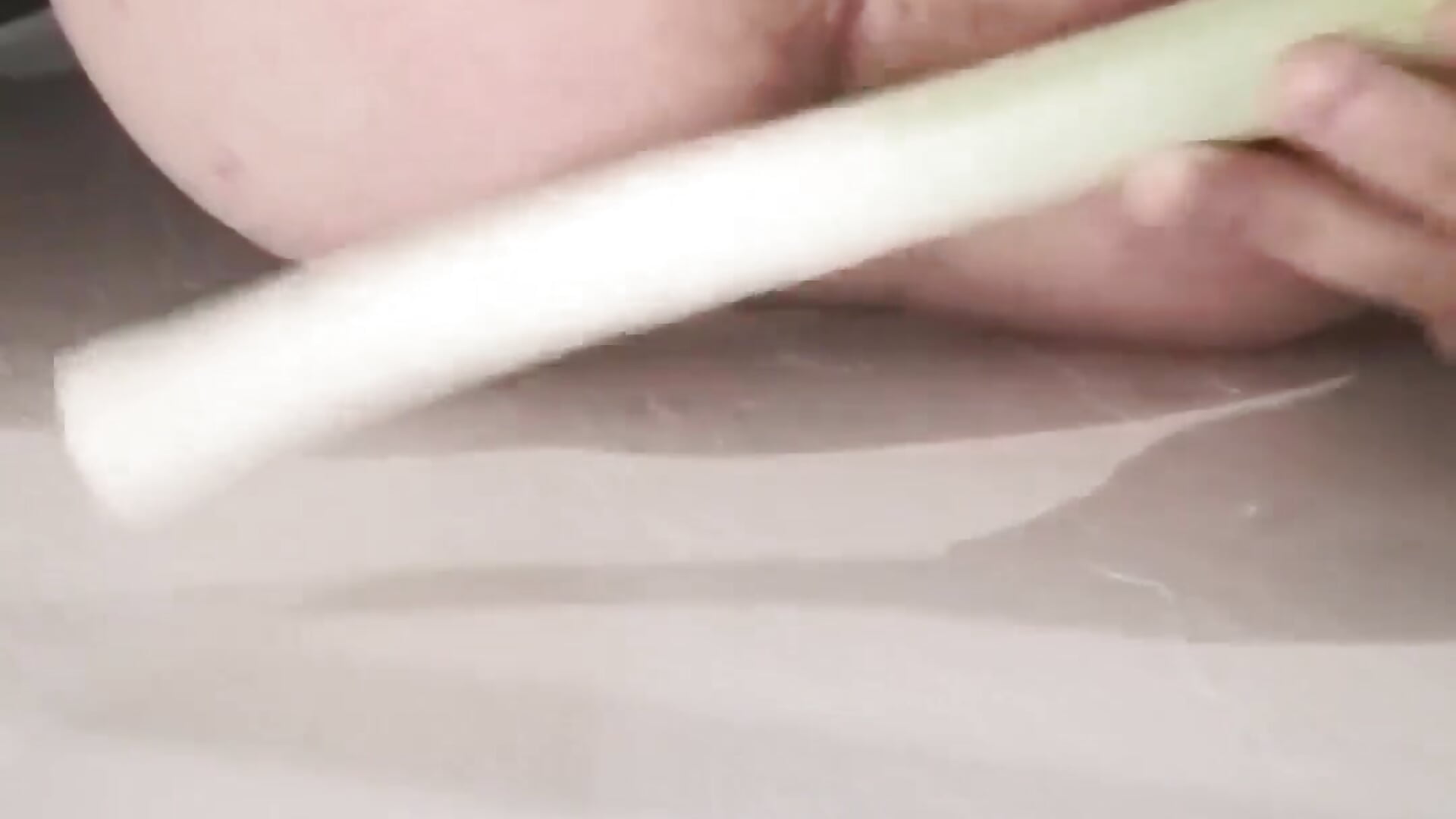 Vegetable inside ass