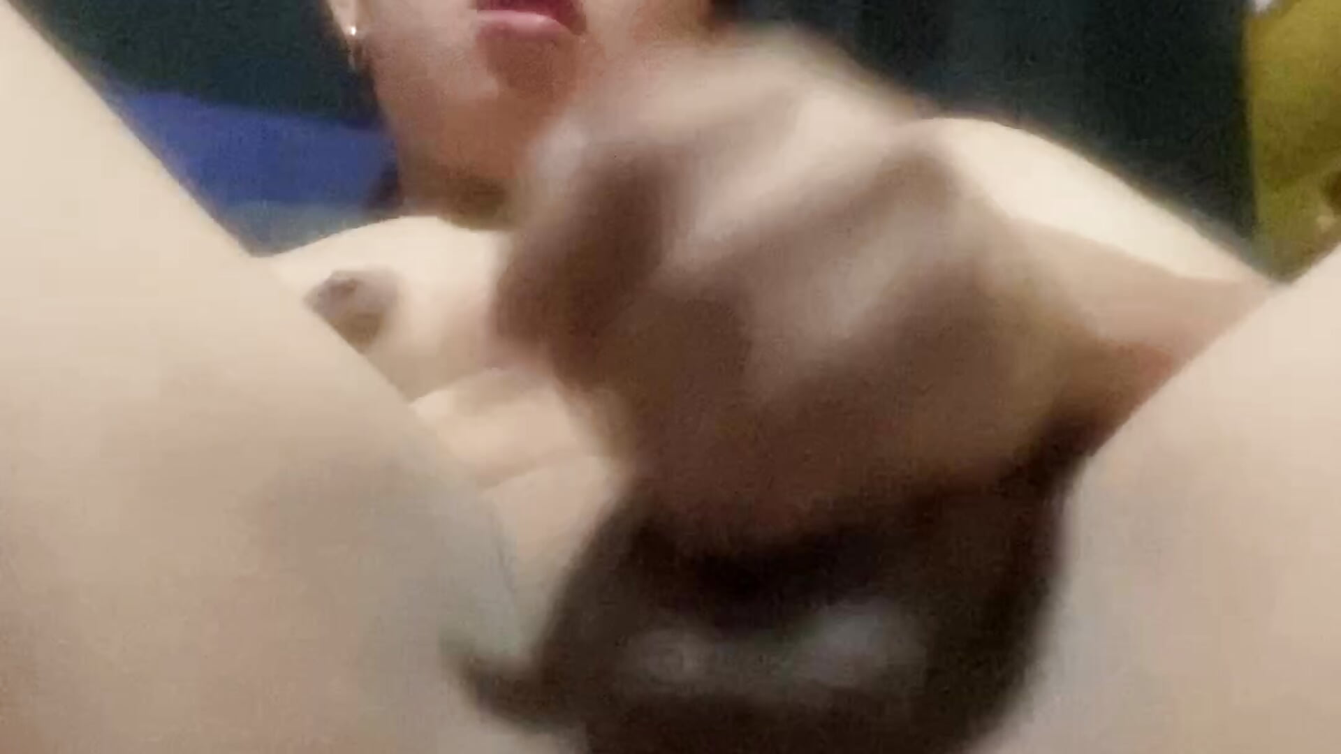 Sucking and fuck dildo